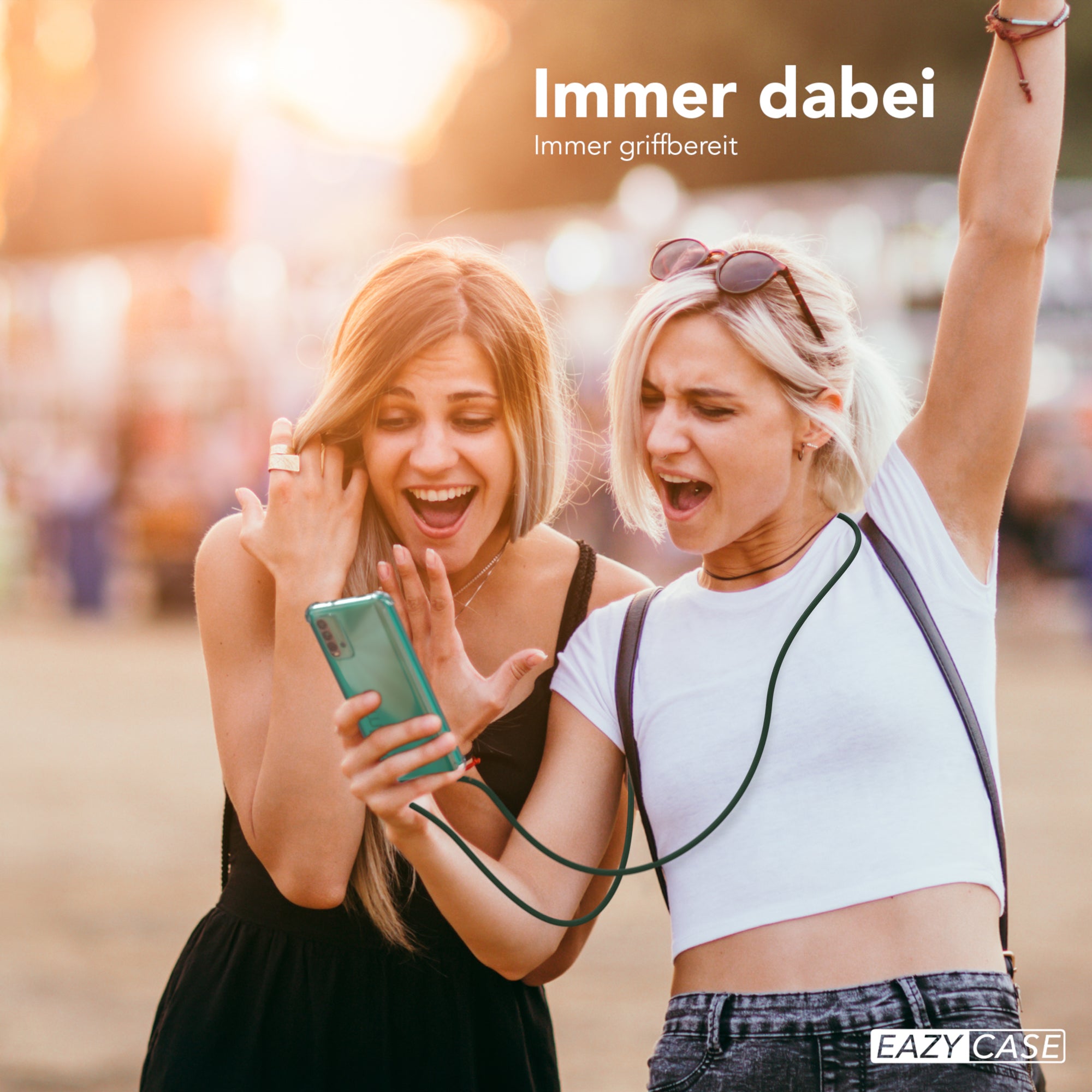 Xiaomi Redmi 9T transparente Hülle + Kordel