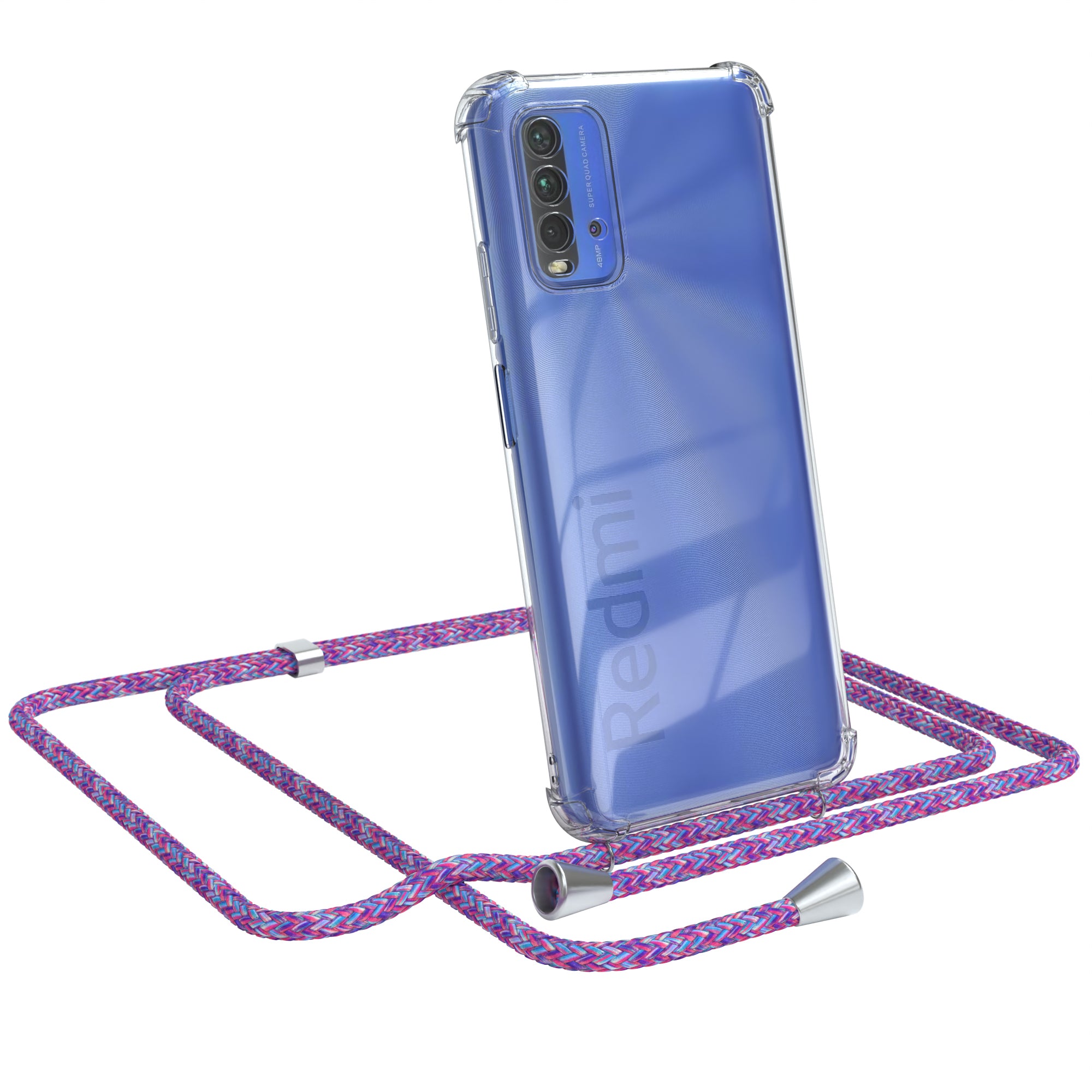 Xiaomi Redmi 9T transparente Hülle + Kordel