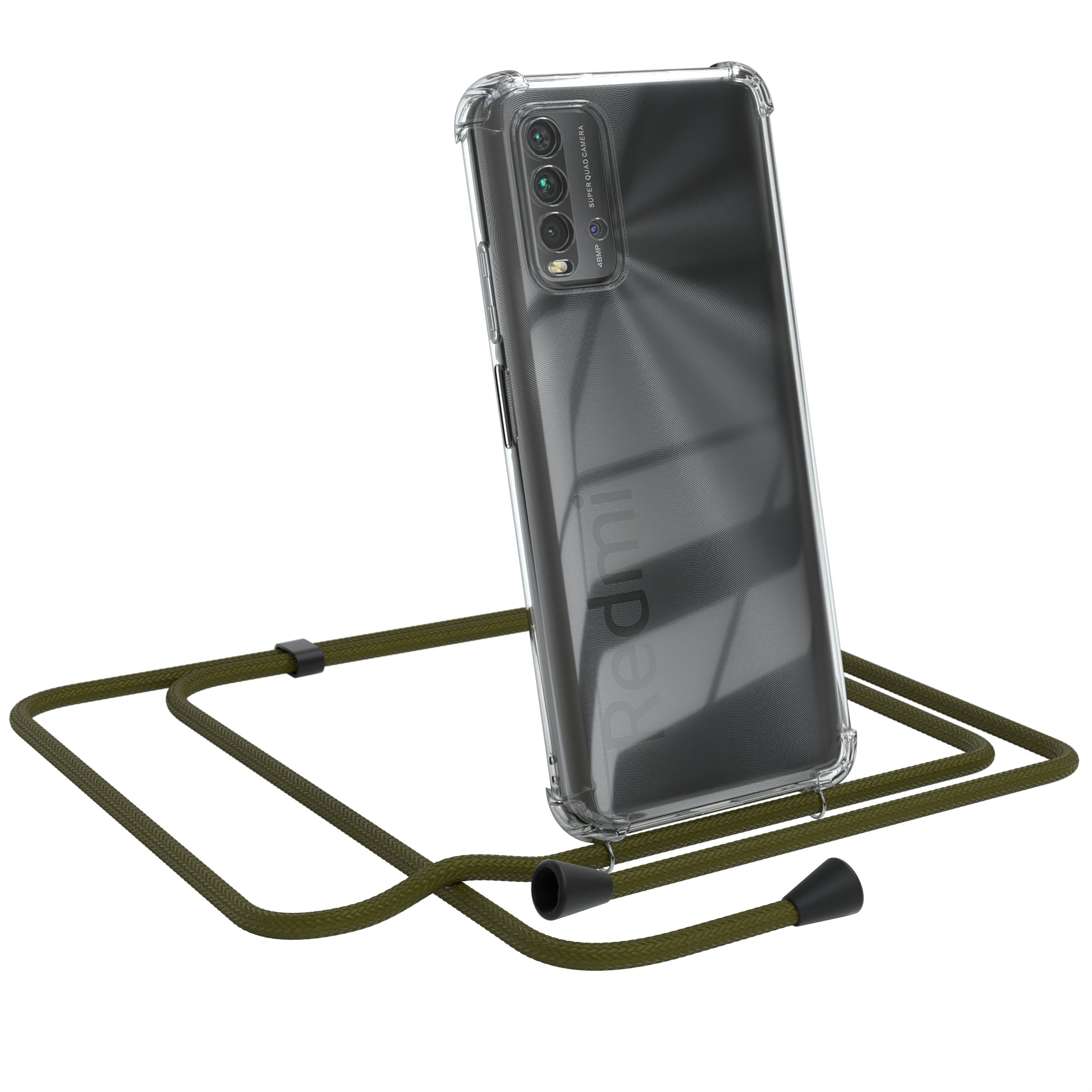 Xiaomi Redmi 9T transparente Hülle + Kordel