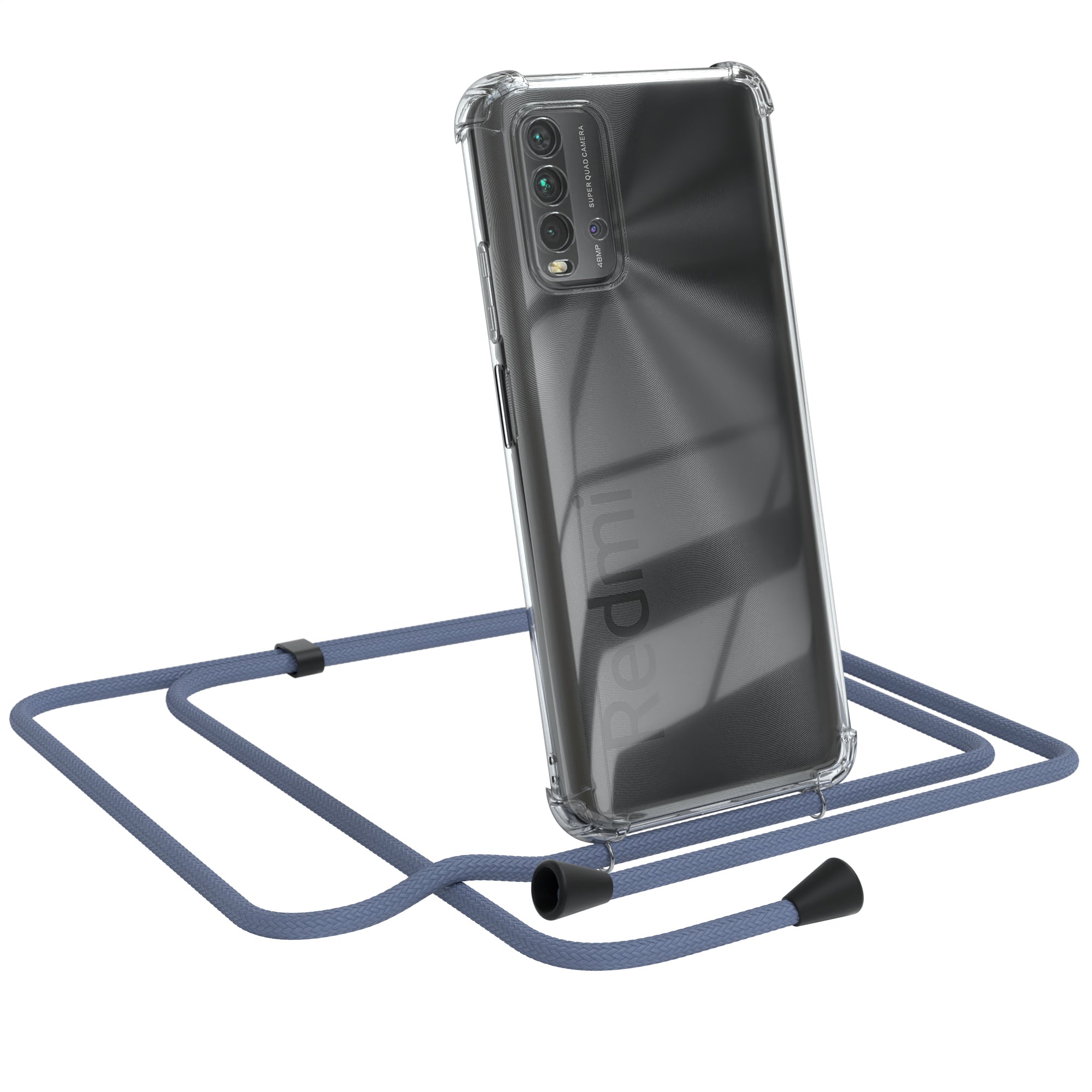 Xiaomi Redmi 9T transparente Hülle + Kordel