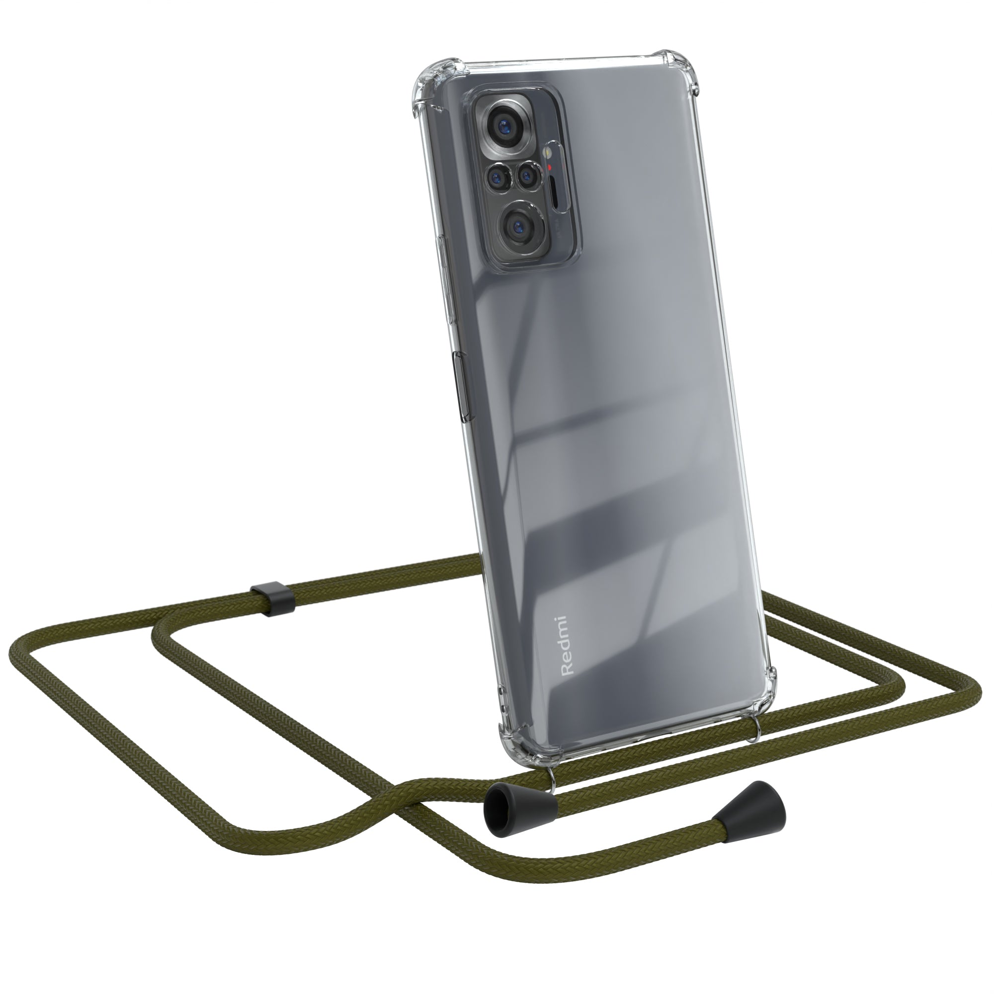 Xiaomi Redmi Note 10 Pro transparente Hülle + Kordel