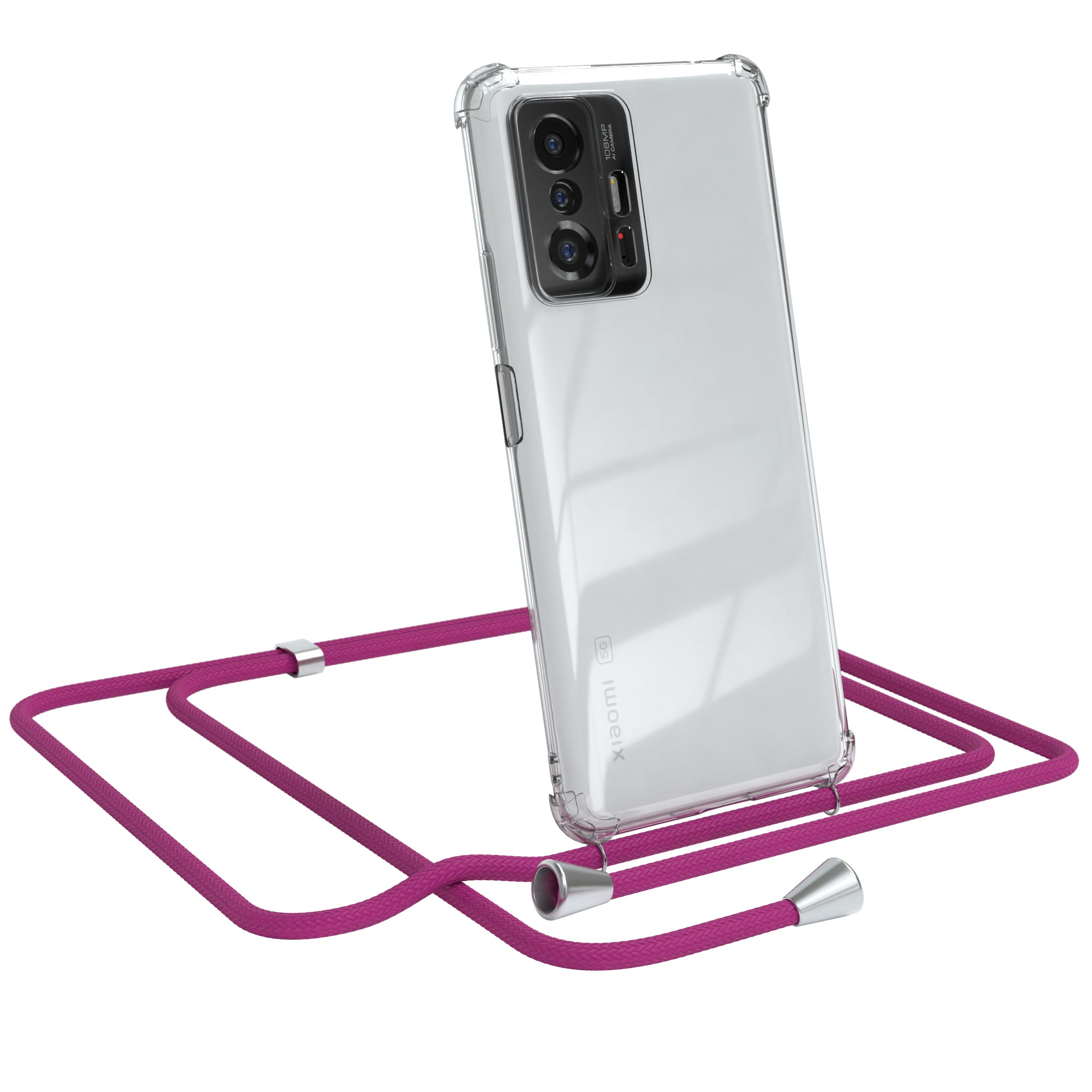 Xiaomi 11T / 11T Pro 5G transparente Hülle + Kordel