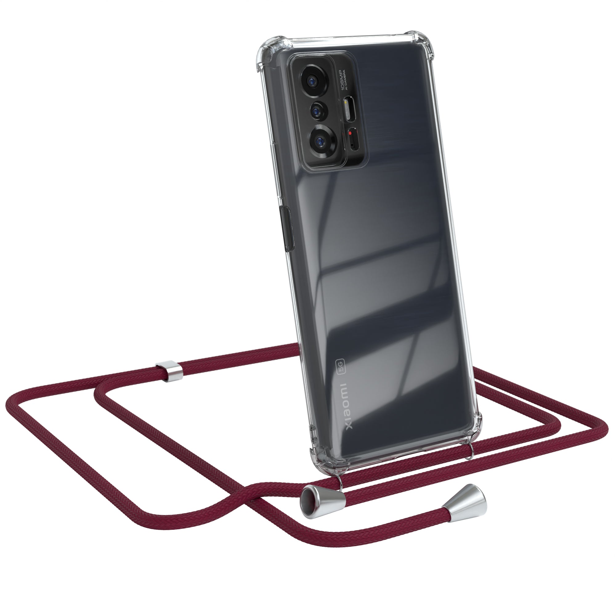Xiaomi 11T / 11T Pro 5G transparente Hülle + Kordel