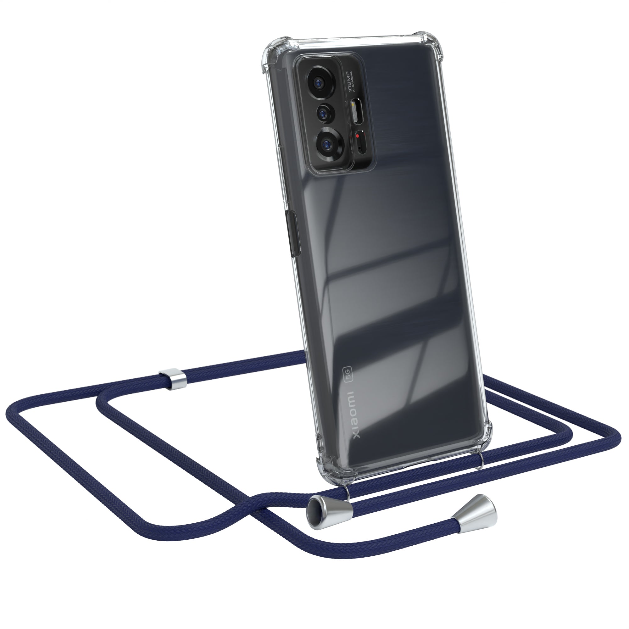 Xiaomi 11T / 11T Pro 5G transparente Hülle + Kordel