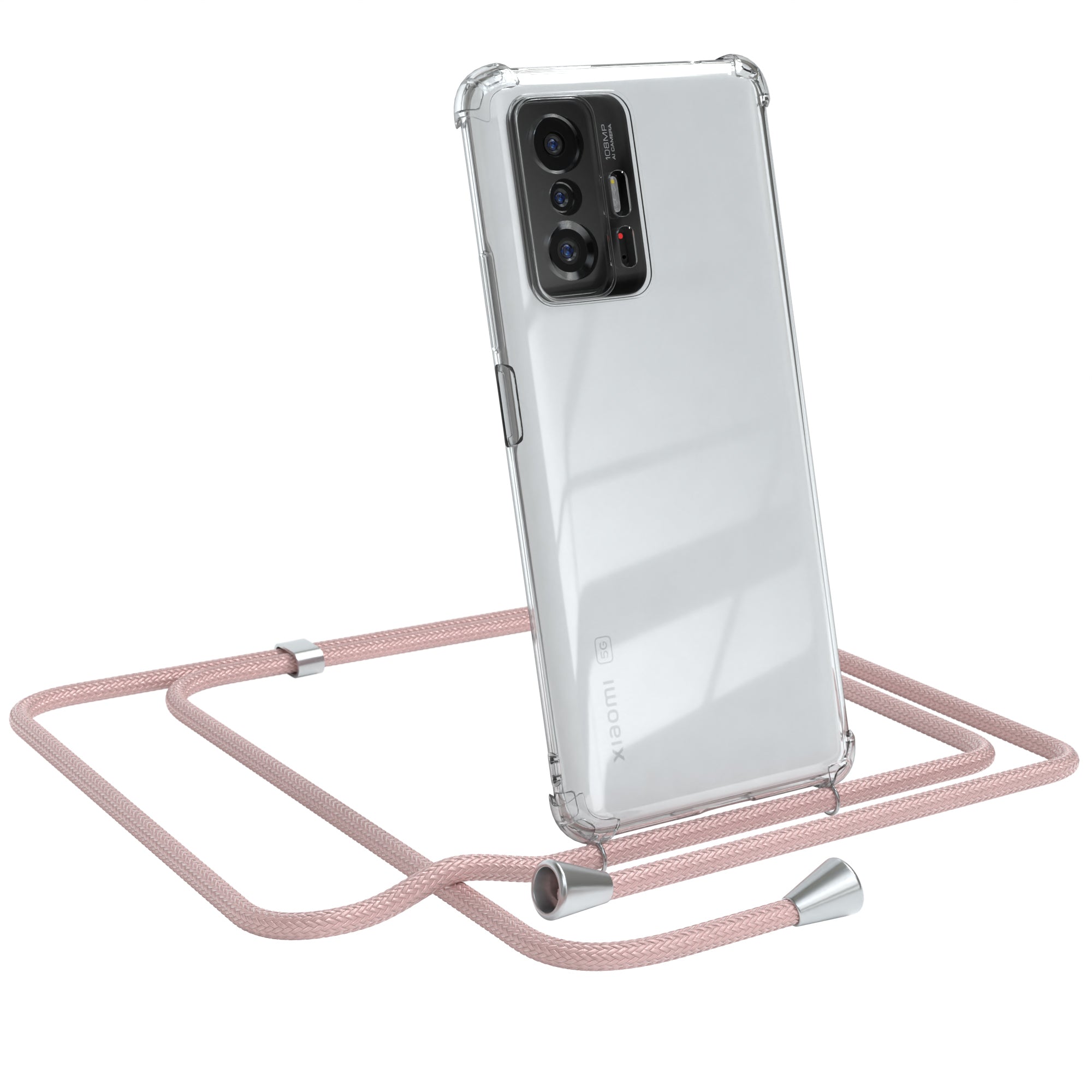 Xiaomi 11T / 11T Pro 5G transparente Hülle + Kordel