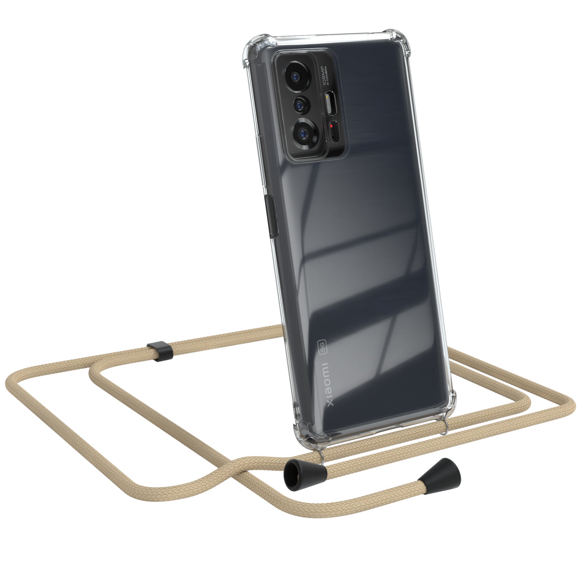 Xiaomi 11T / 11T Pro 5G transparente Hülle + Kordel