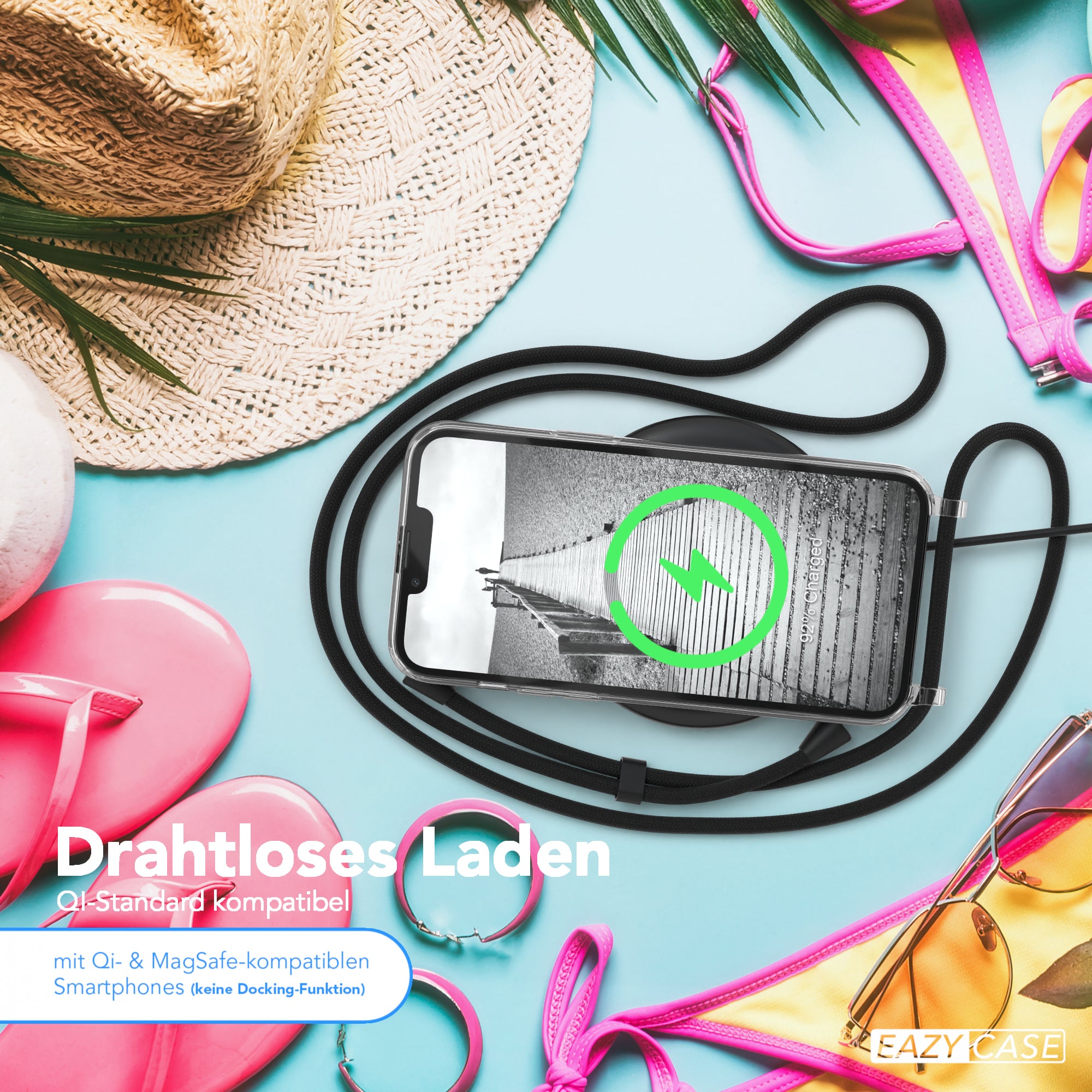 iPhone 13 Pro Max transparente Hülle + Kordel