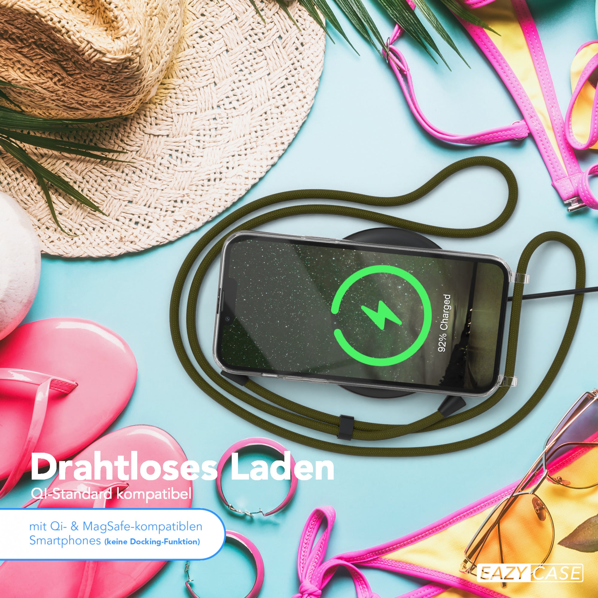 iPhone 13 Pro Max transparente Hülle + Kordel