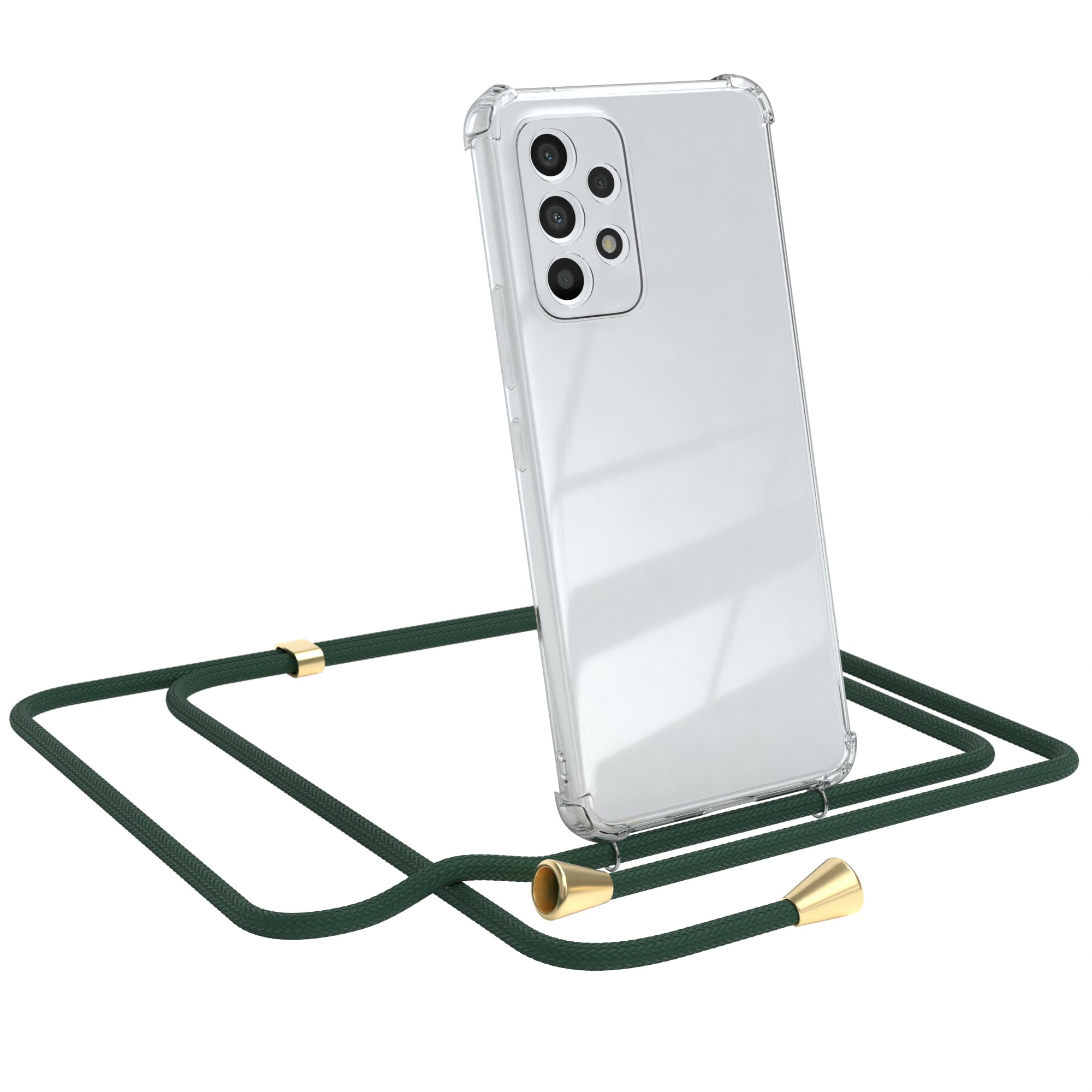 Galaxy A53 5G transparente Hülle + Kordel