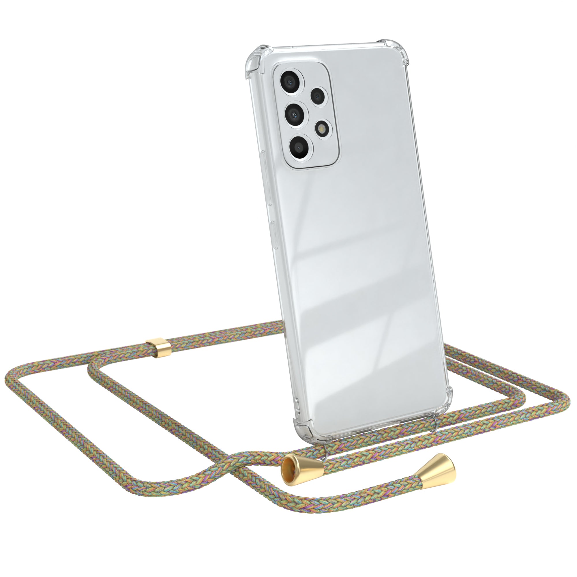 Galaxy A53 5G transparente Hülle + Kordel