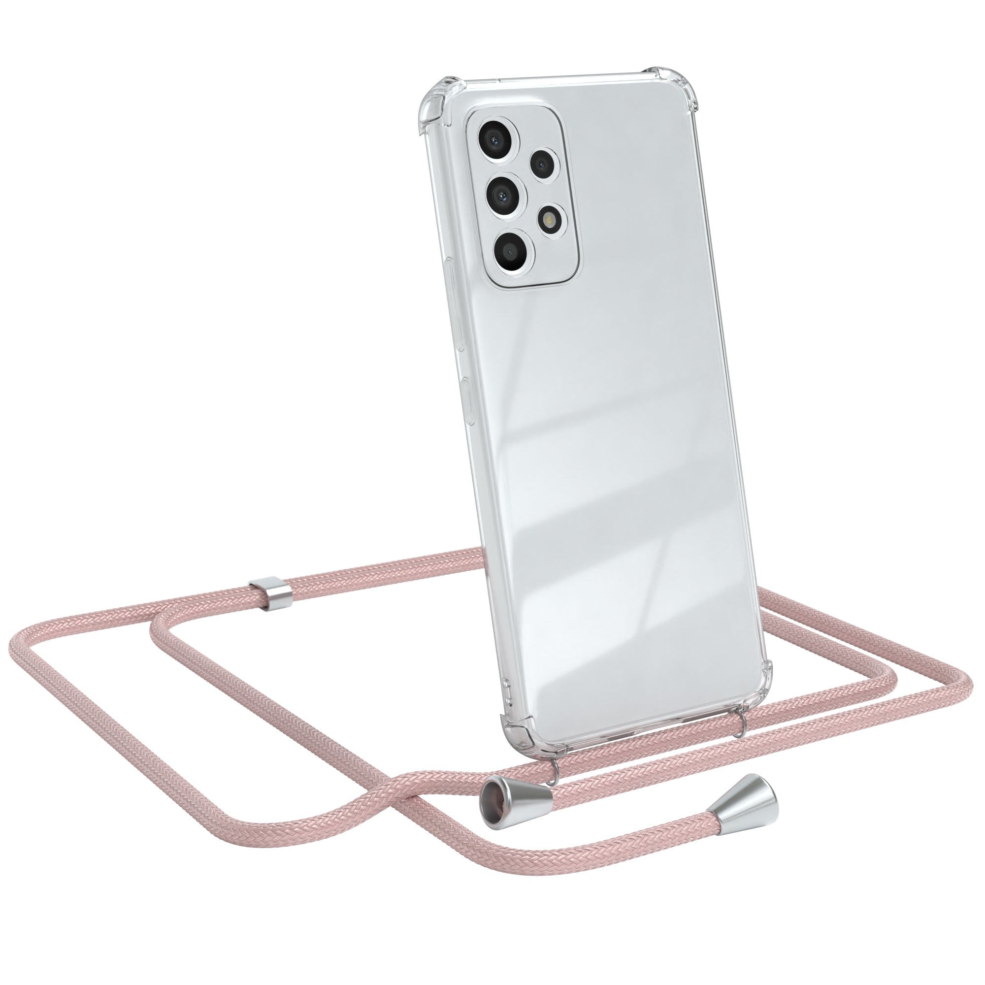 Galaxy A53 5G transparente Hülle + Kordel