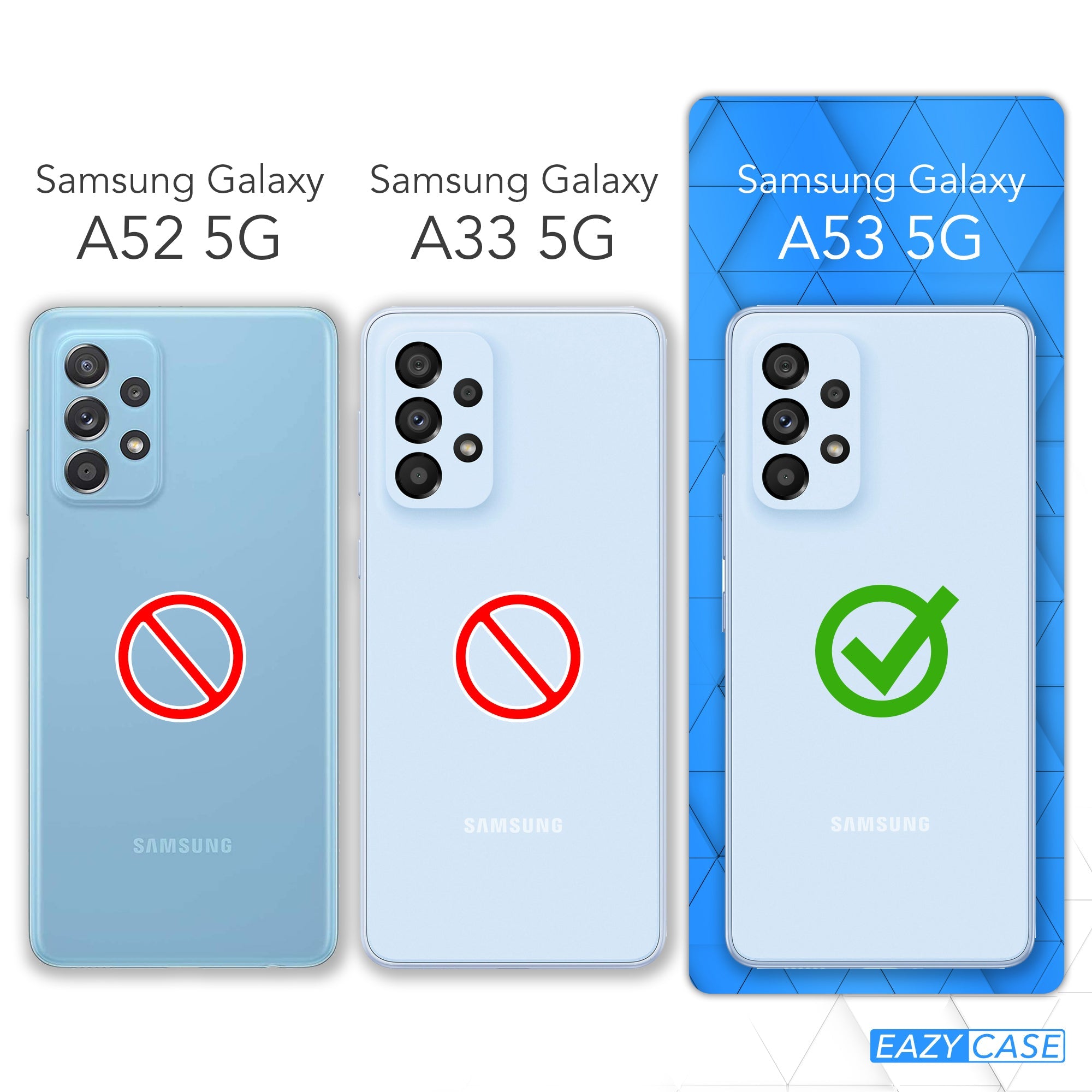 Galaxy A53 5G transparente Hülle + Kordel