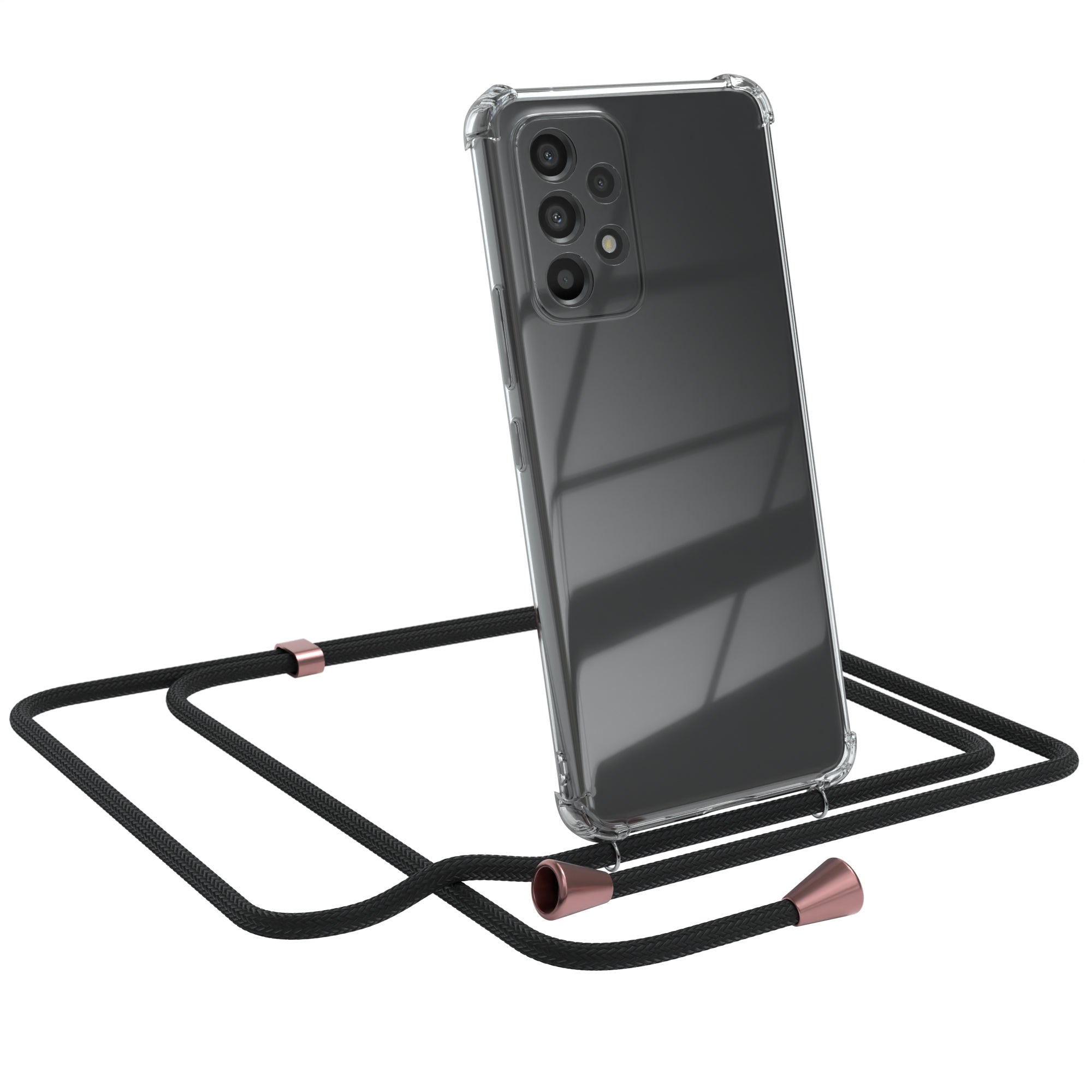 Galaxy A53 5G transparente Hülle + Kordel