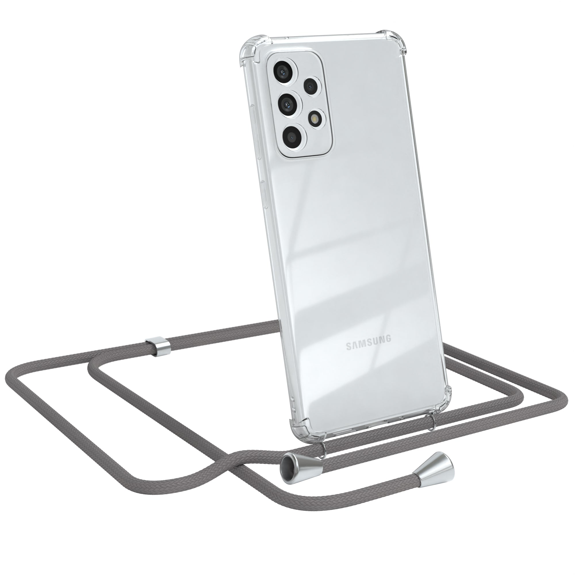 Galaxy A73 5G transparente Hülle + Kordel