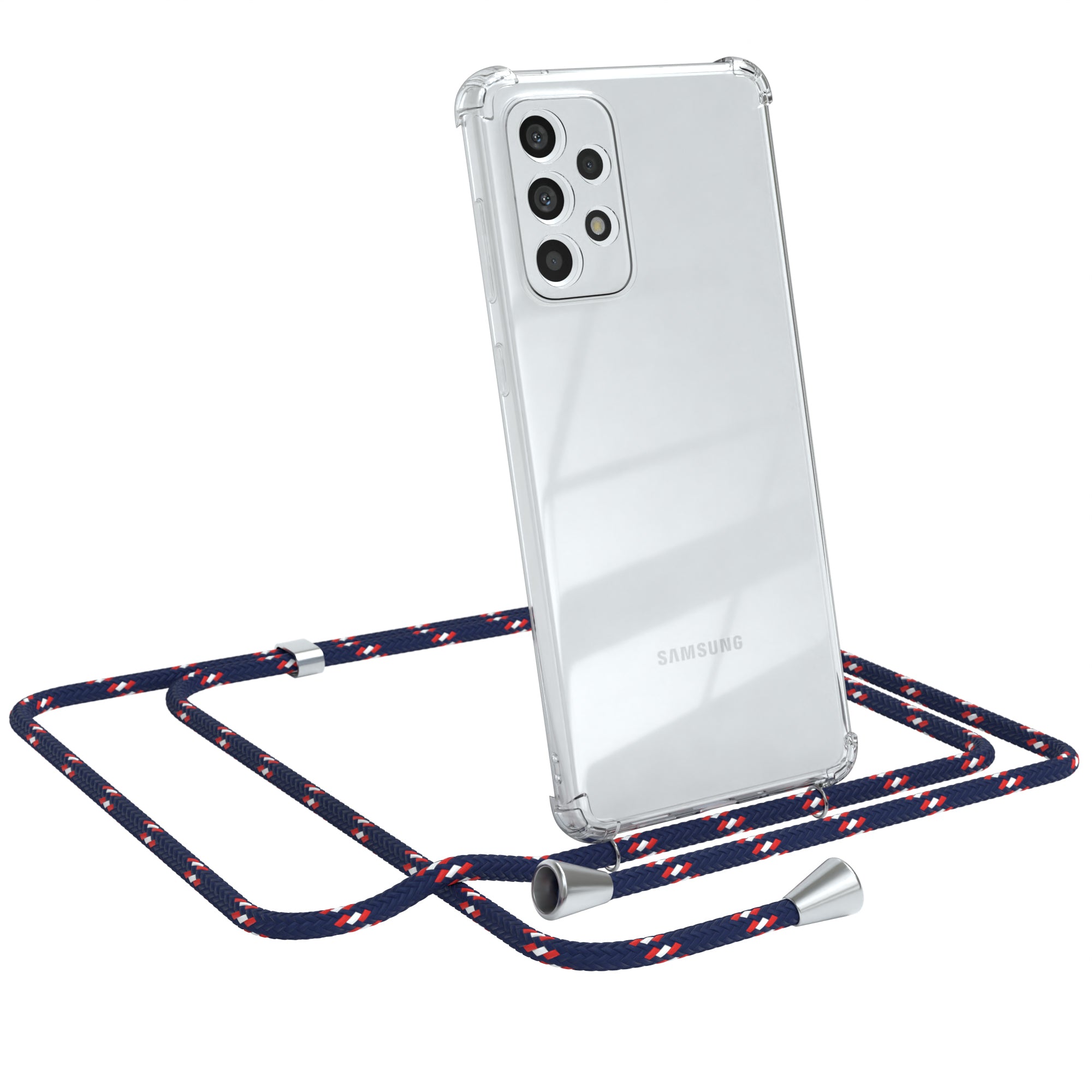 Galaxy A73 5G transparente Hülle + Kordel