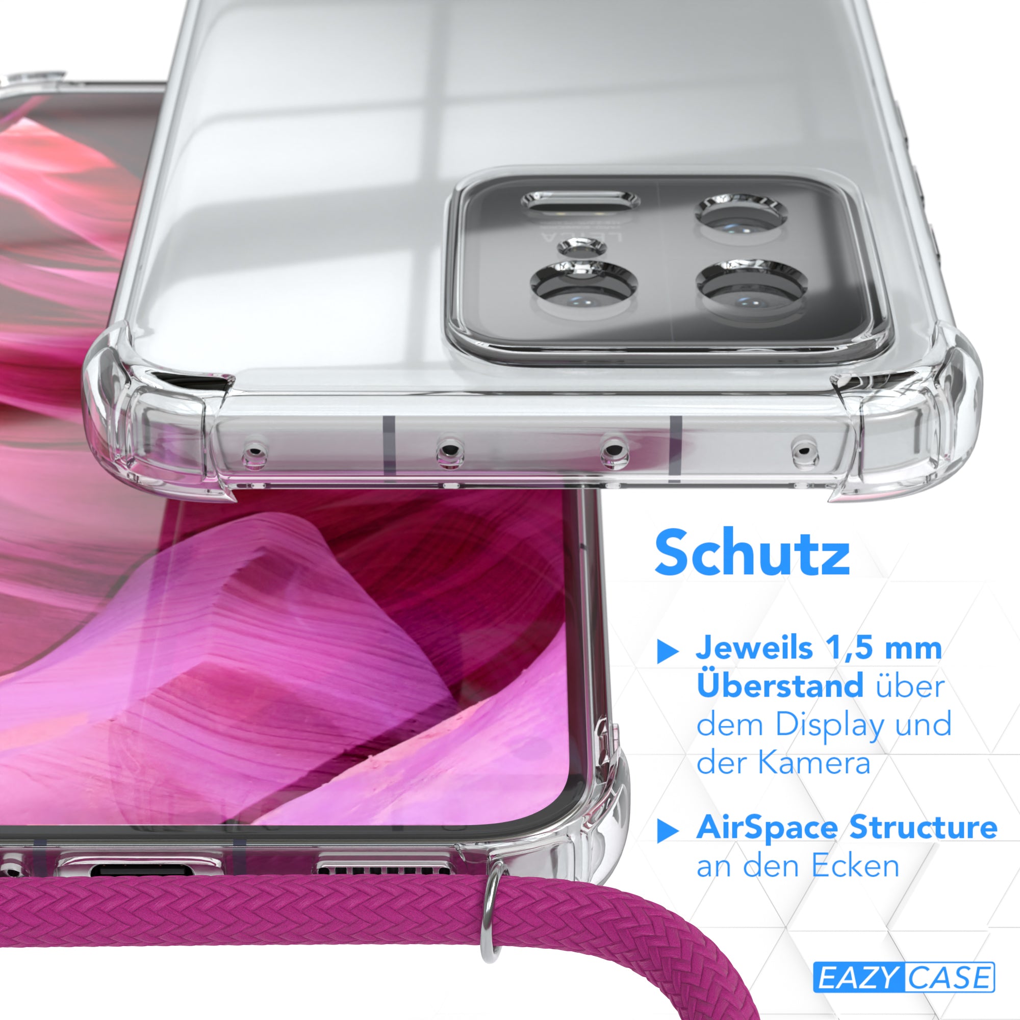 Xiaomi 13 transparente Hülle + Kordel