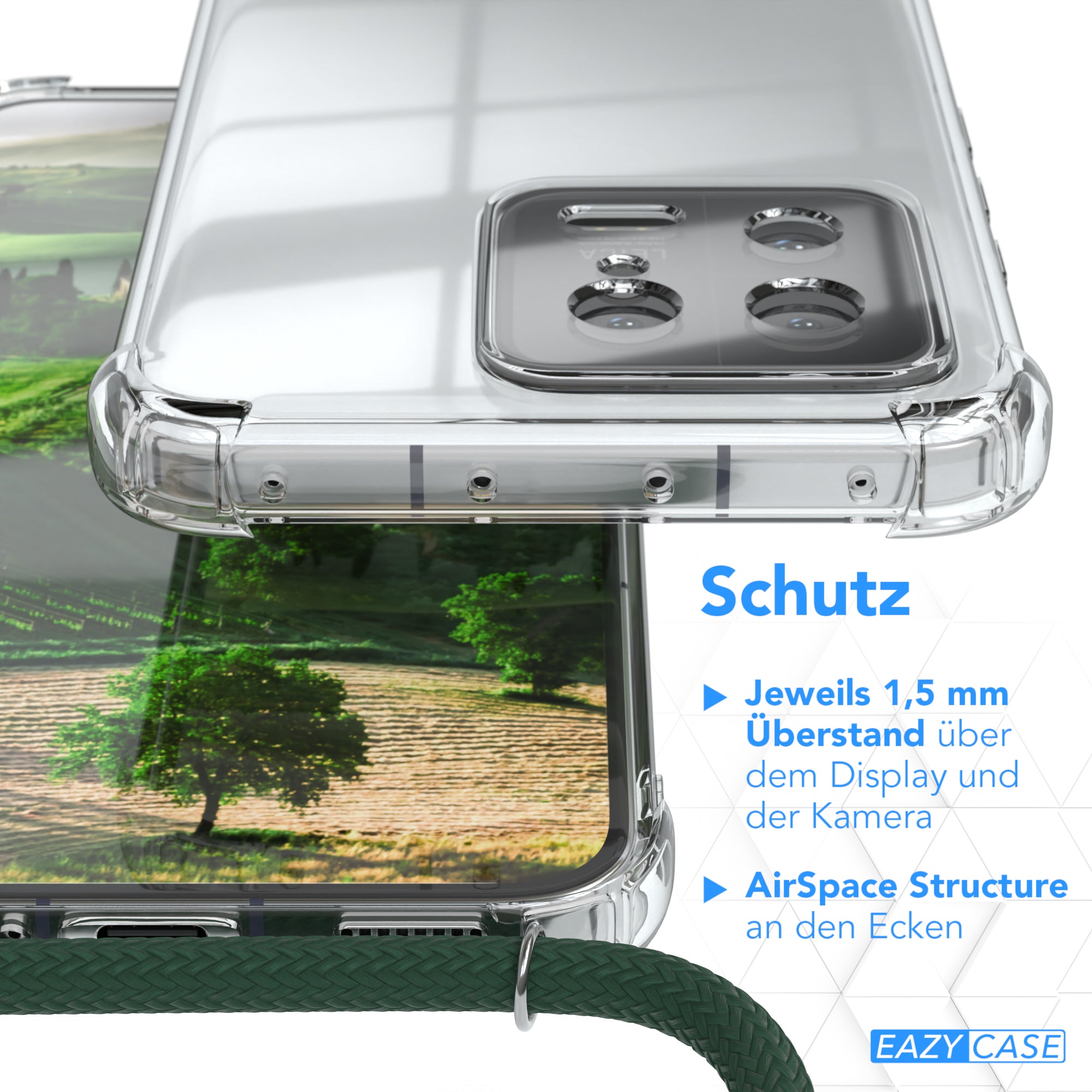 Xiaomi 13 transparente Hülle + Kordel