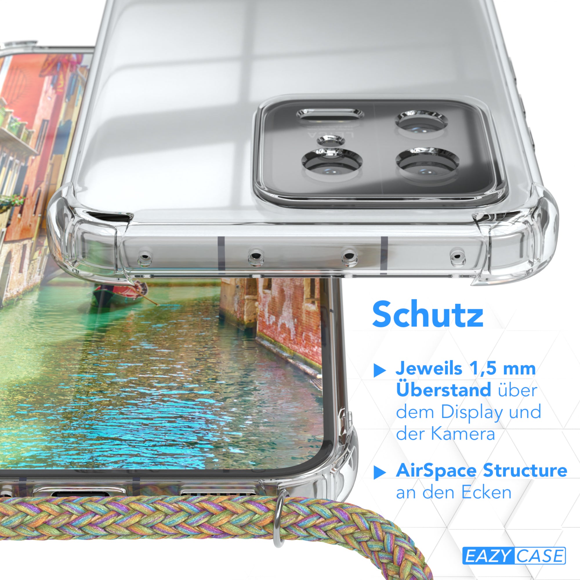 Xiaomi 13 transparente Hülle + Kordel