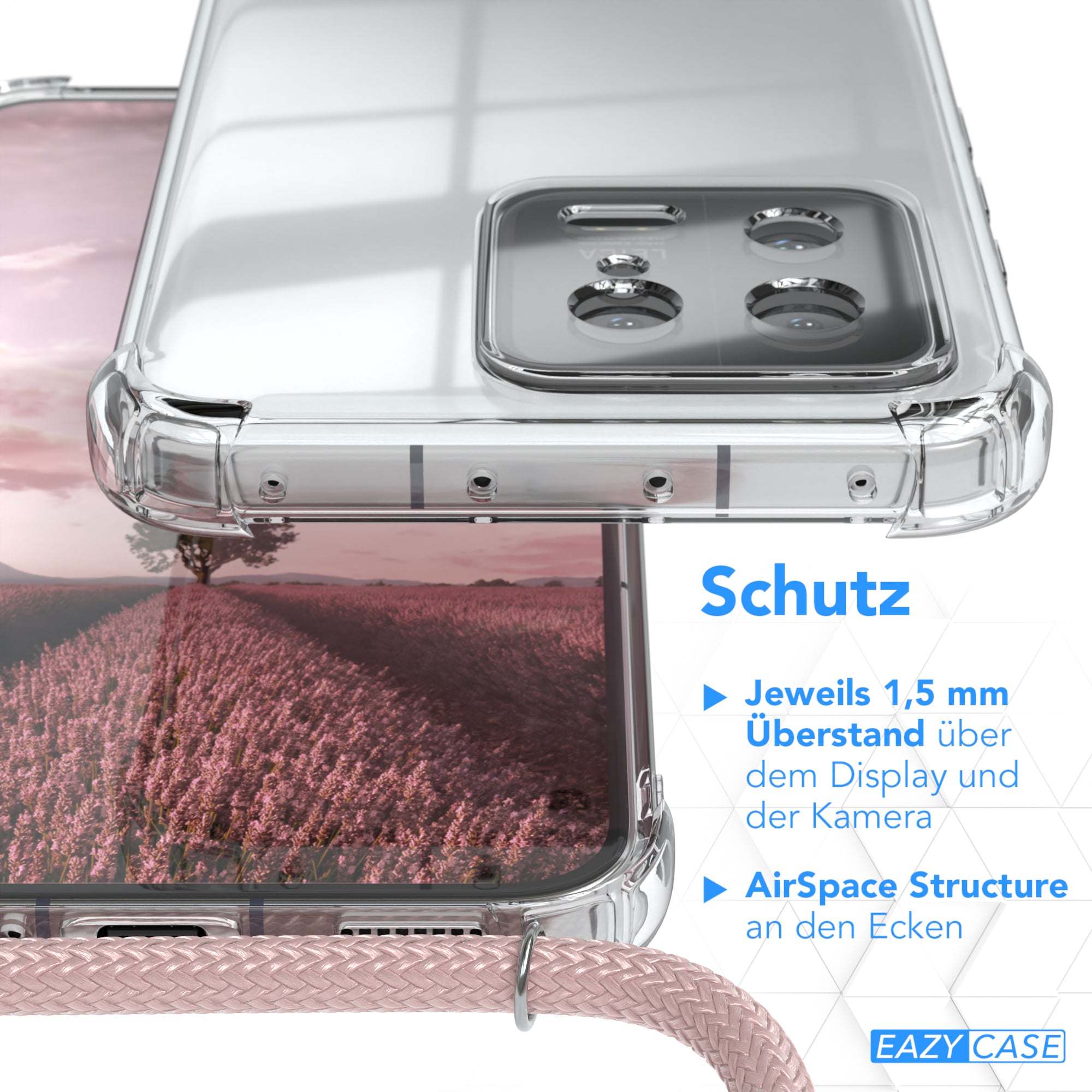 Xiaomi 13 transparente Hülle + Kordel