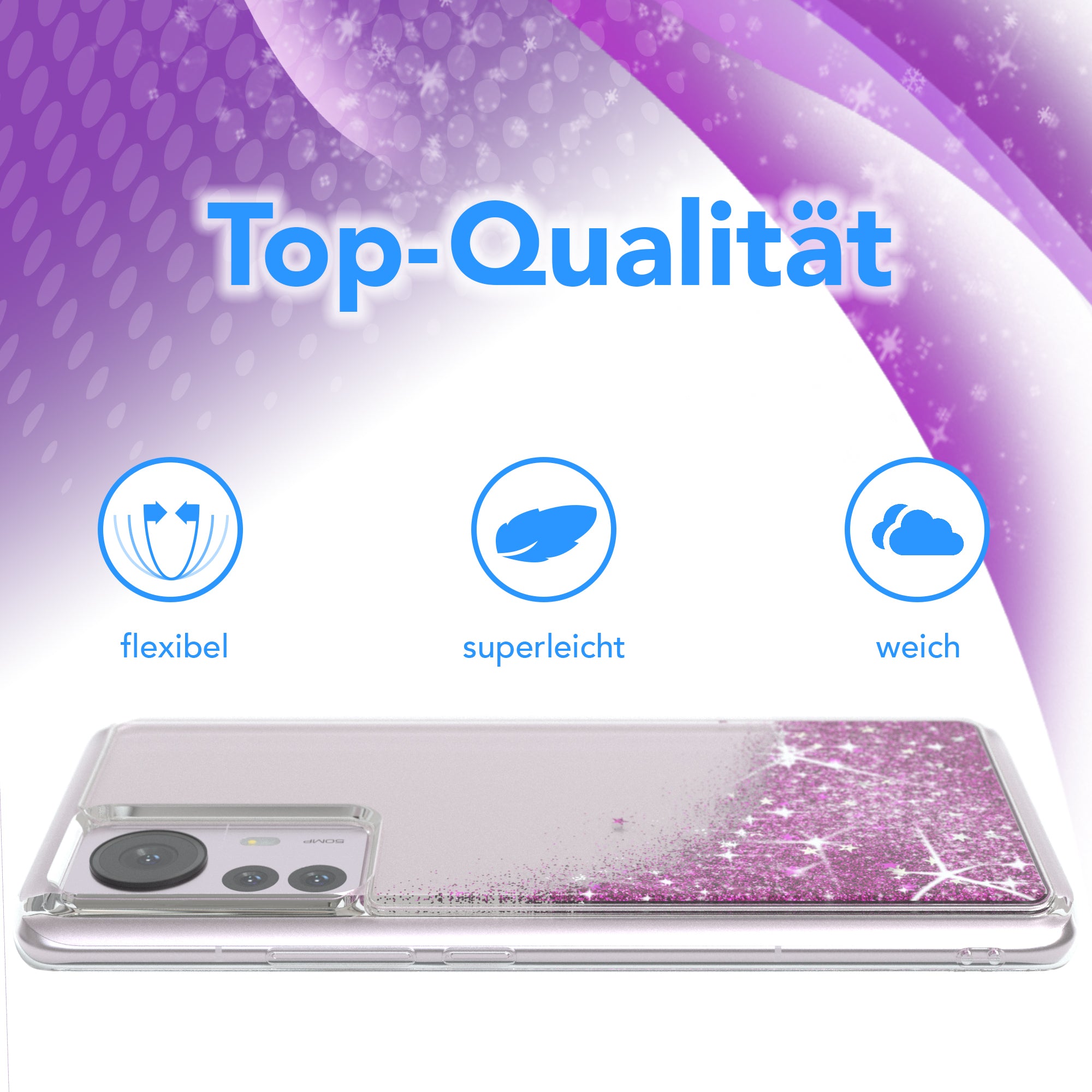 Xiaomi 12 Pro Glitzerhülle
