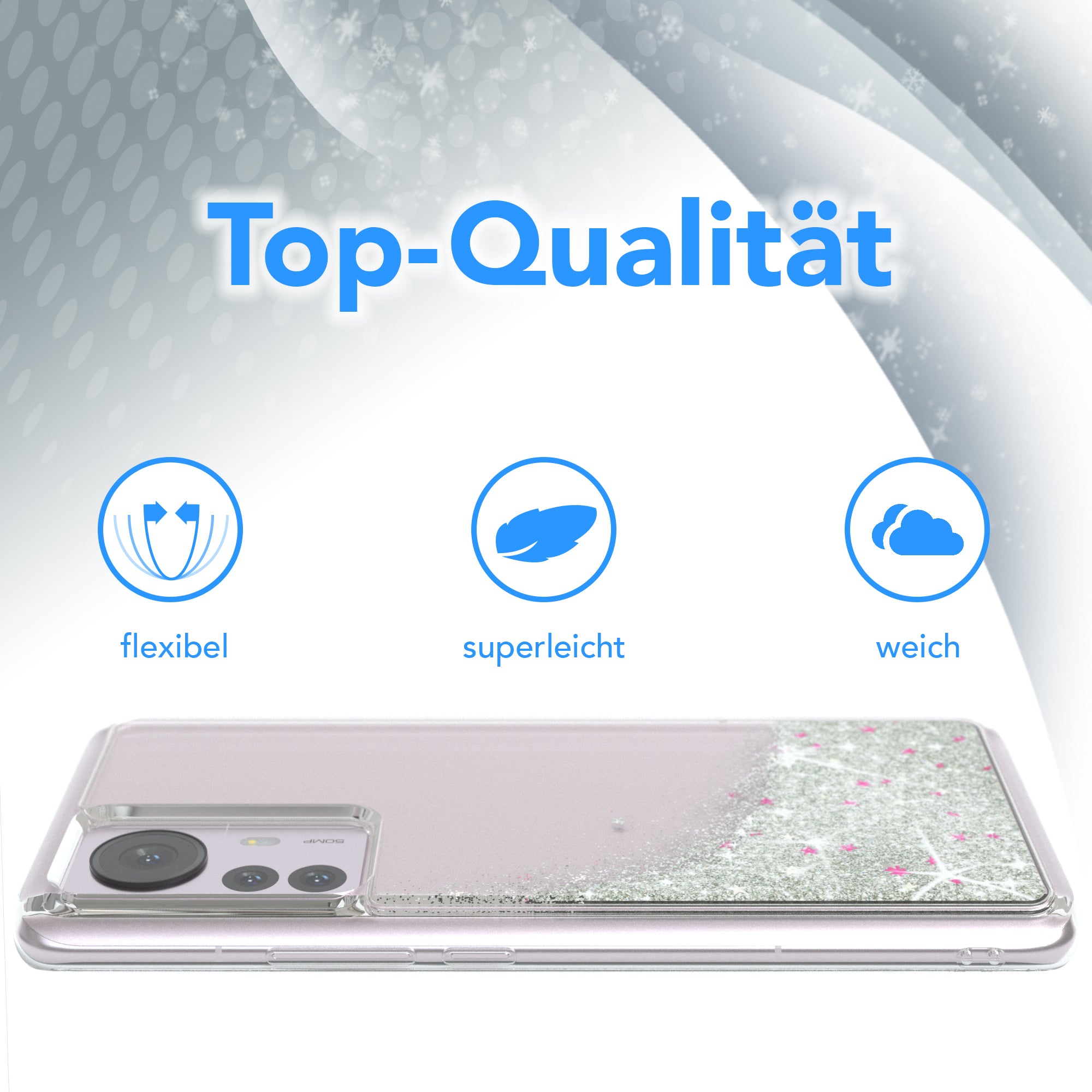 Xiaomi 12 Pro Glitzerhülle