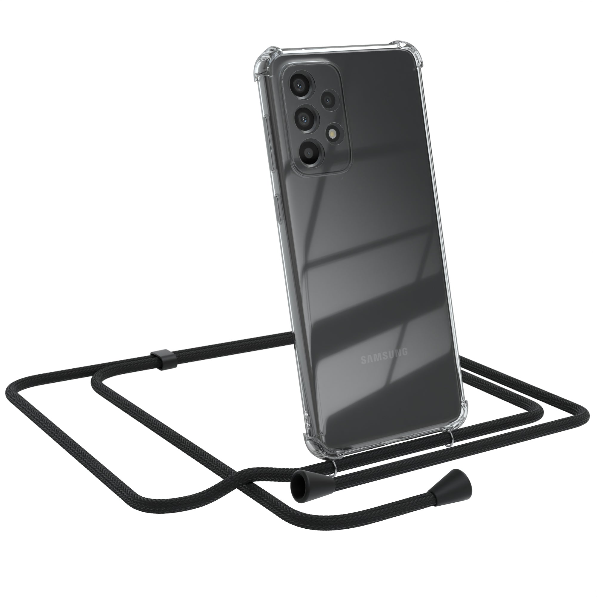 Galaxy A33 5G transparente Hülle + Kordel