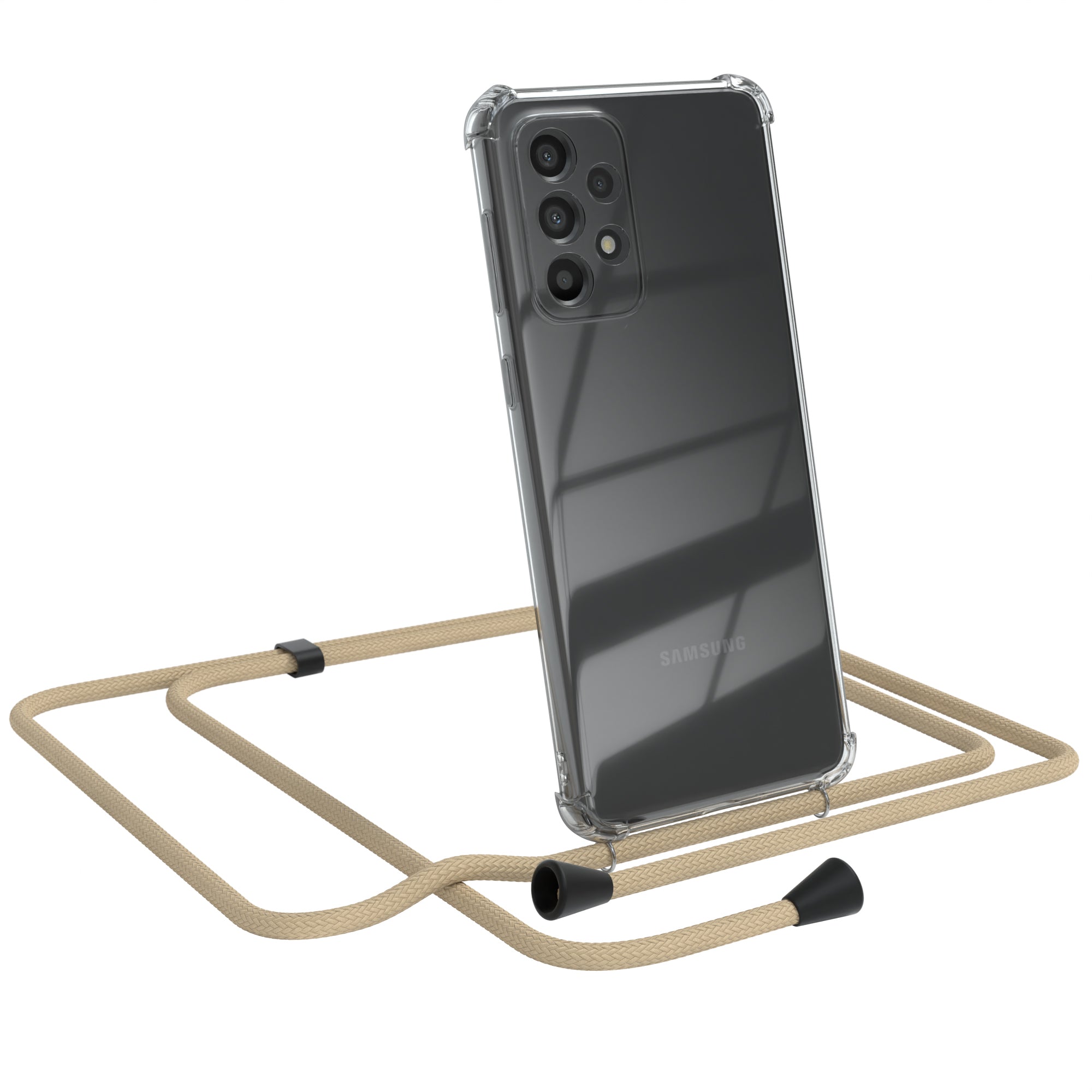 Galaxy A33 5G transparente Hülle + Kordel