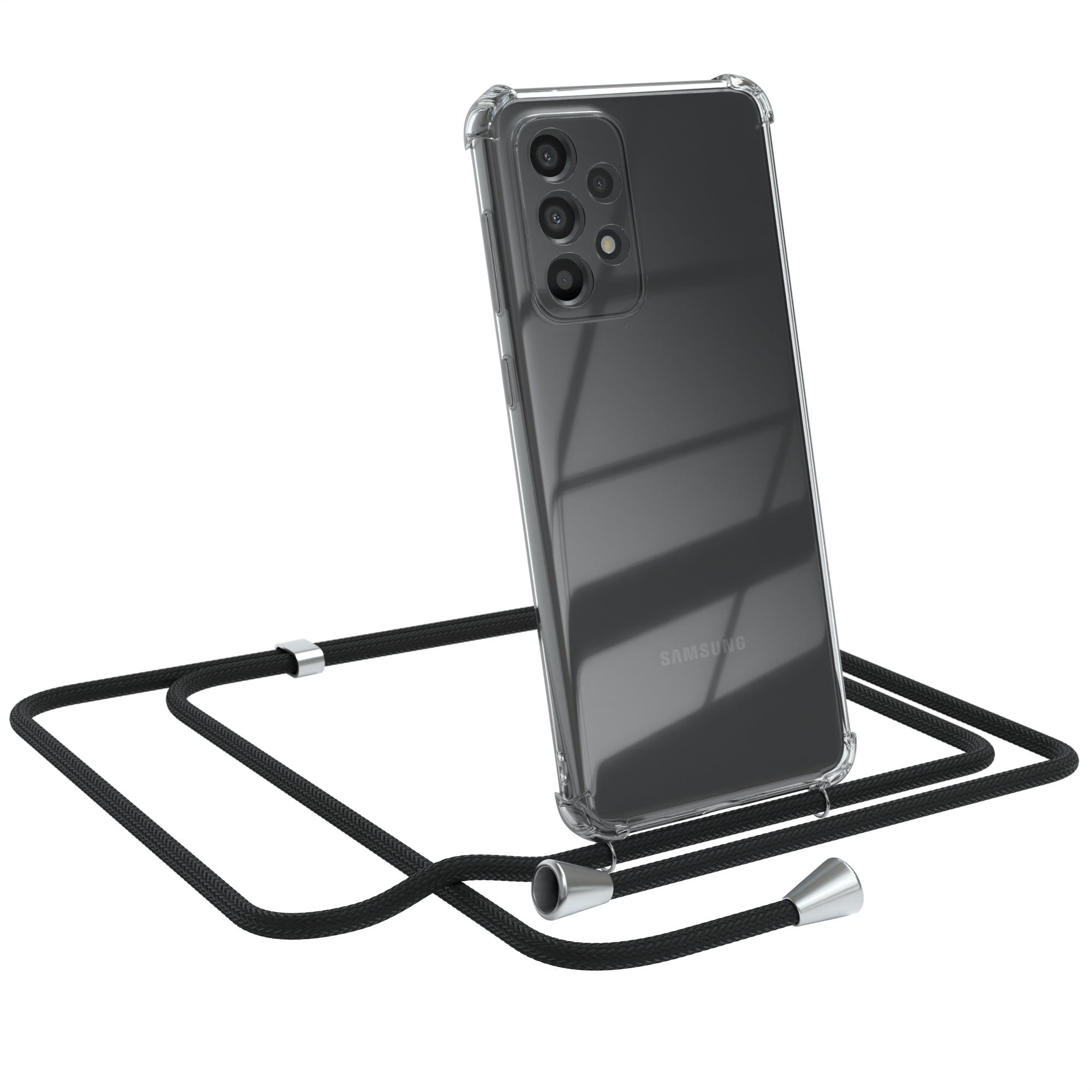 Galaxy A33 5G transparente Hülle + Kordel