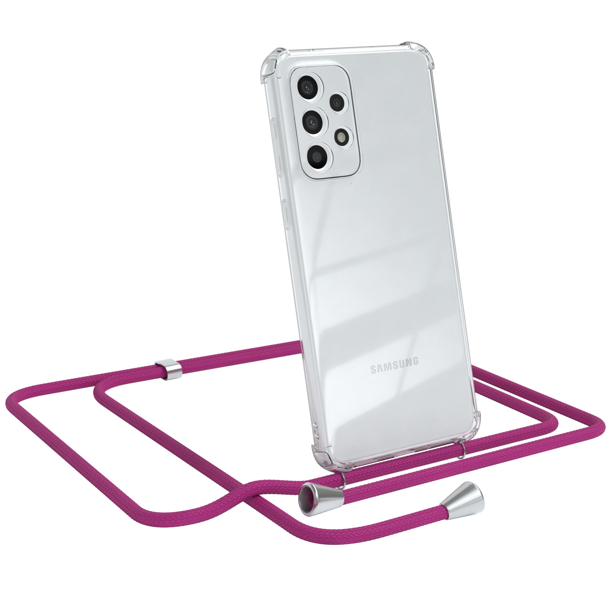 Galaxy A33 5G transparente Hülle + Kordel