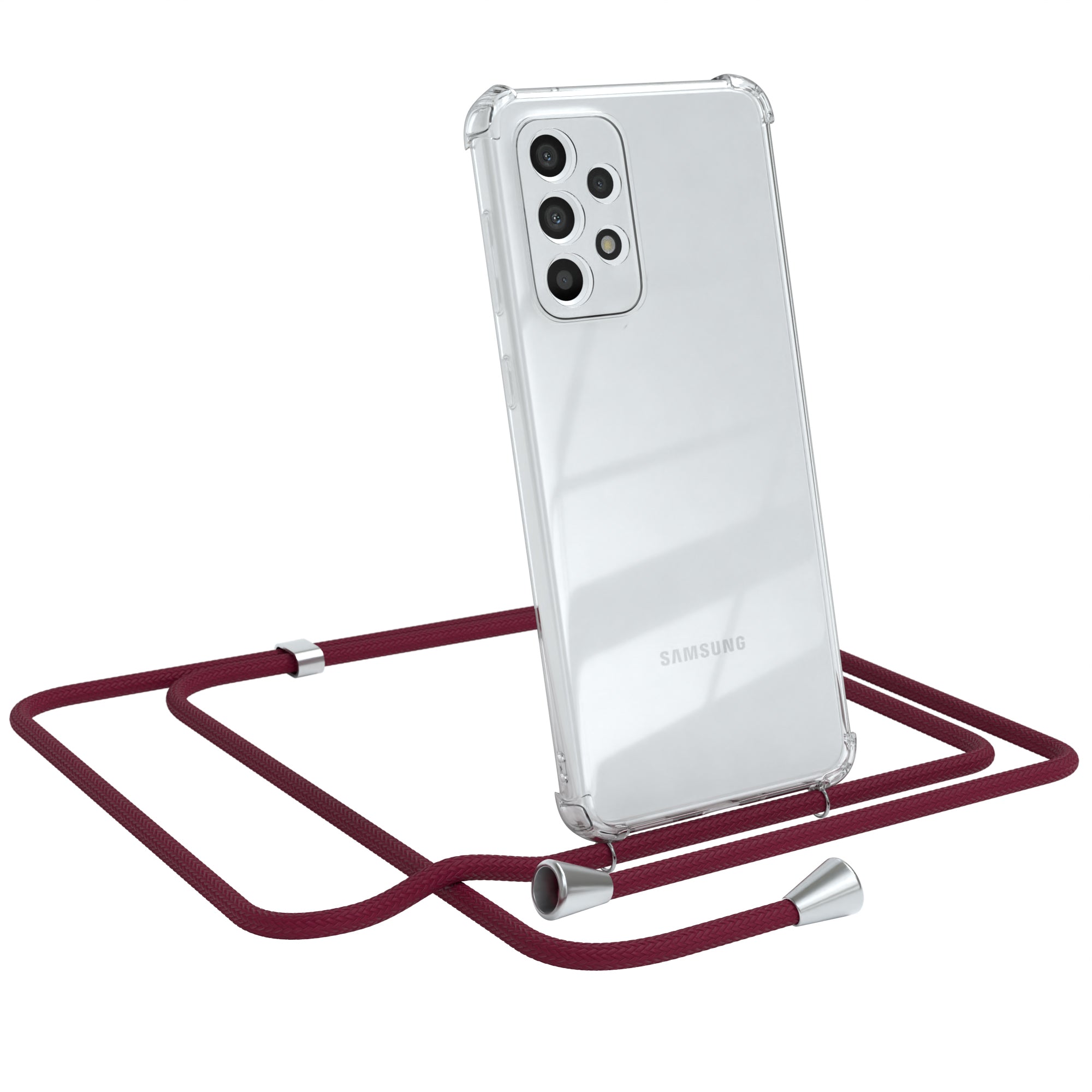 Galaxy A33 5G transparente Hülle + Kordel