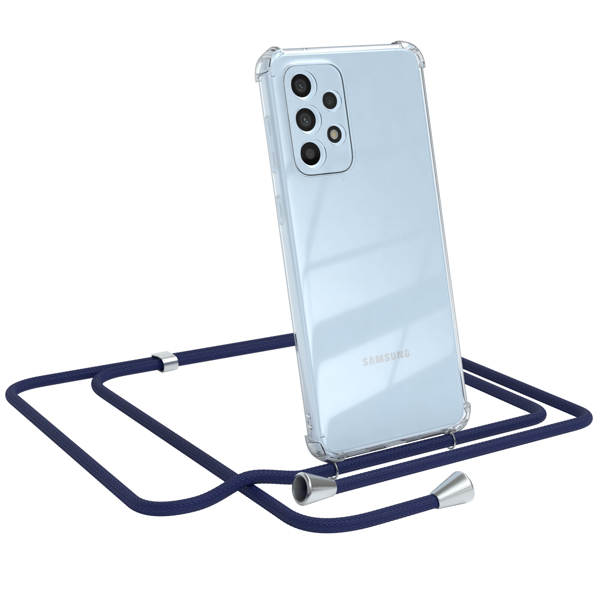 Galaxy A33 5G transparente Hülle + Kordel