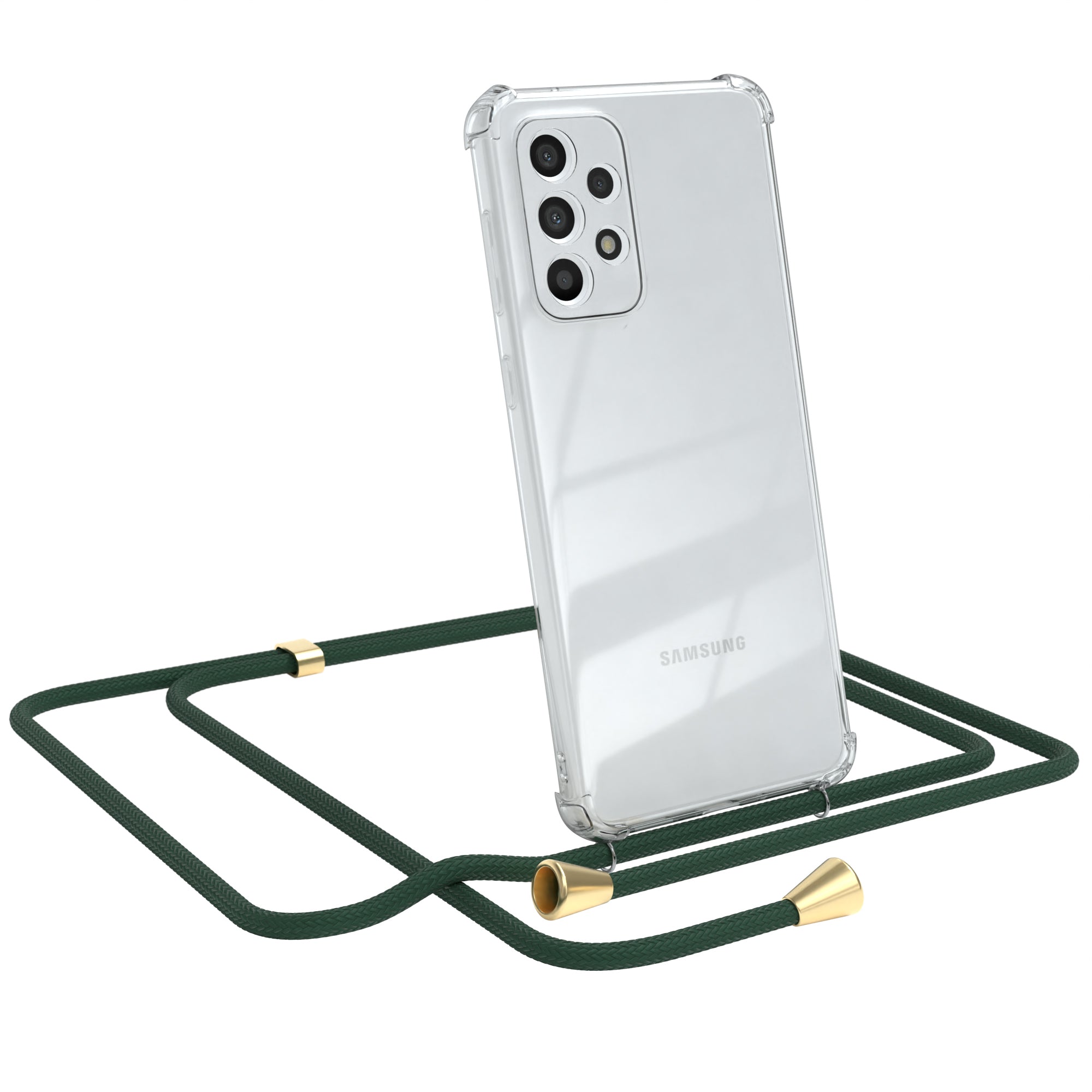 Galaxy A33 5G transparente Hülle + Kordel