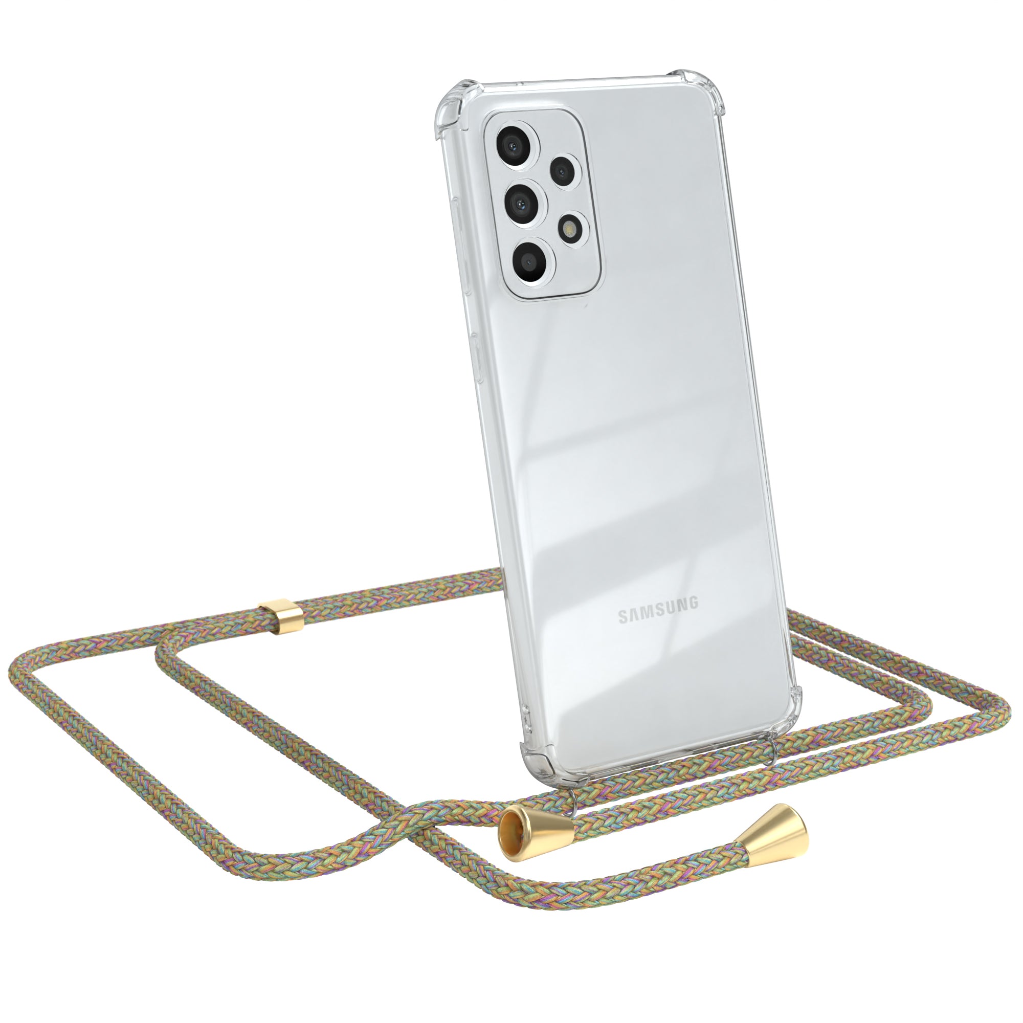 Galaxy A33 5G transparente Hülle + Kordel