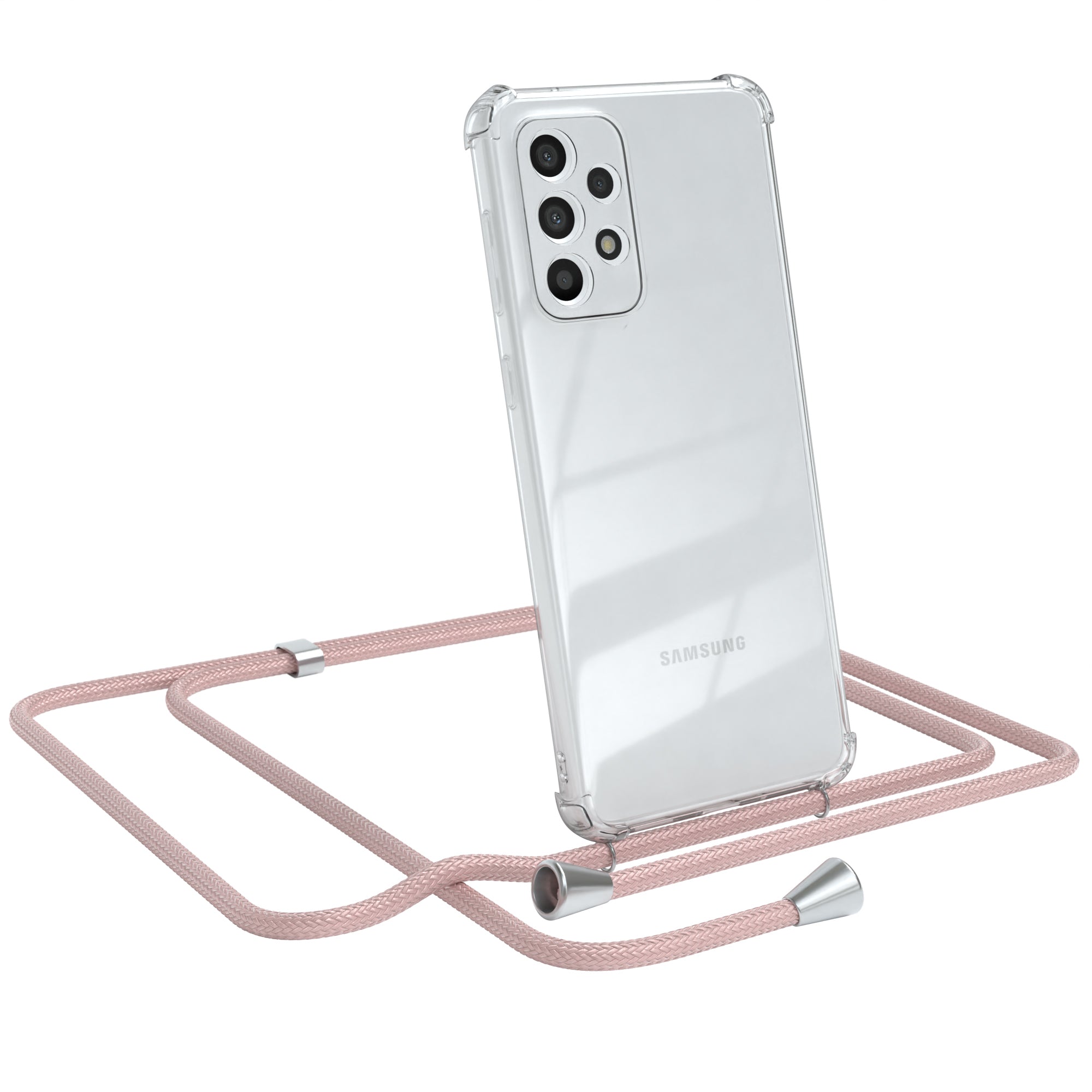 Galaxy A33 5G transparente Hülle + Kordel