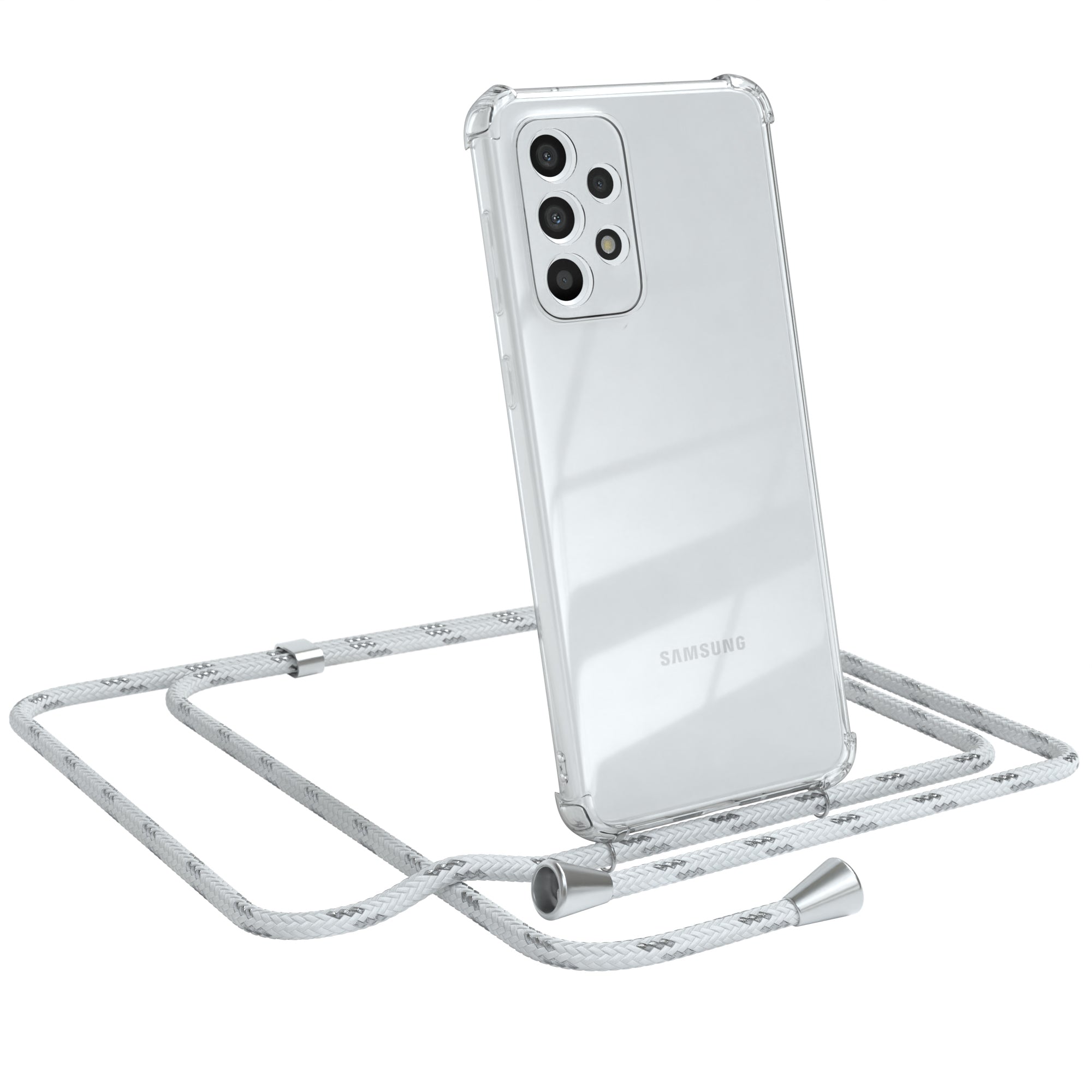 Galaxy A33 5G transparente Hülle + Kordel