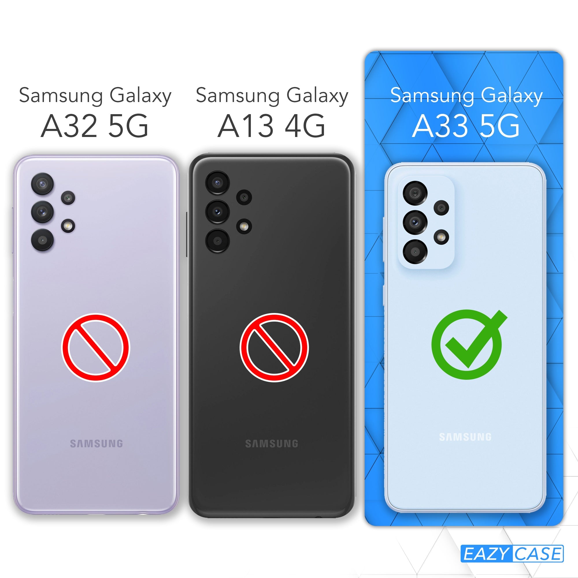 Galaxy A33 5G transparente Hülle + Kordel