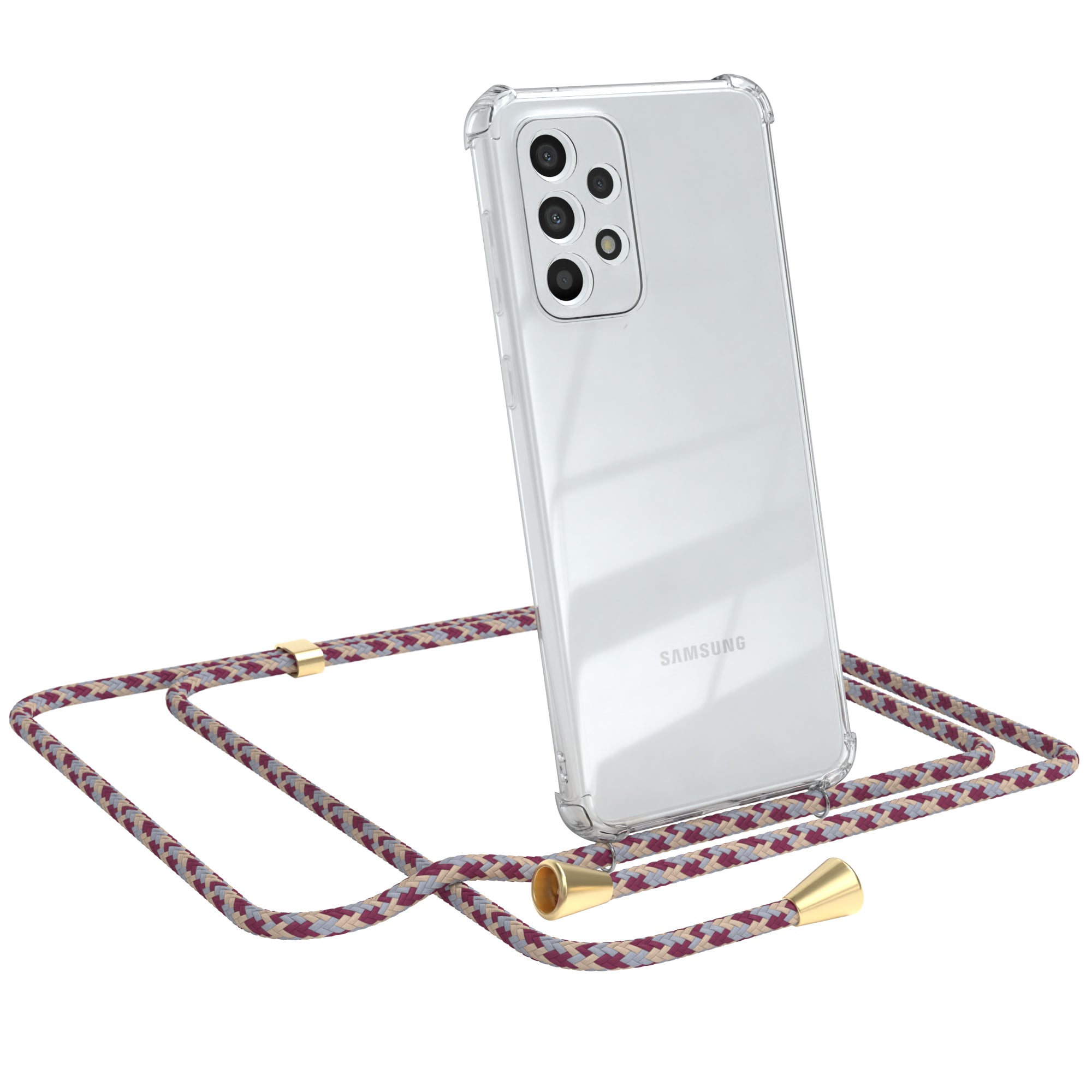 Galaxy A33 5G transparente Hülle + Kordel