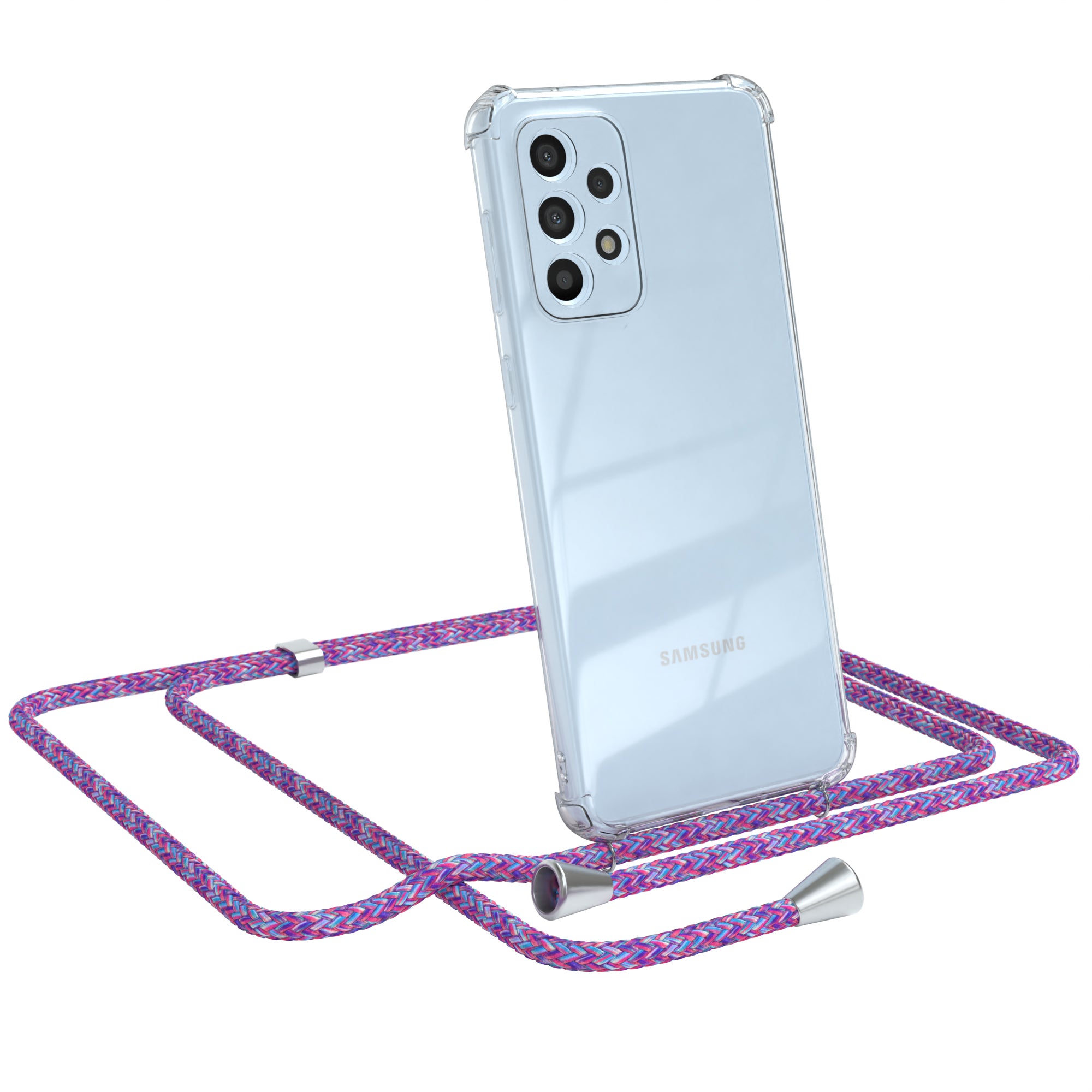 Galaxy A33 5G transparente Hülle + Kordel