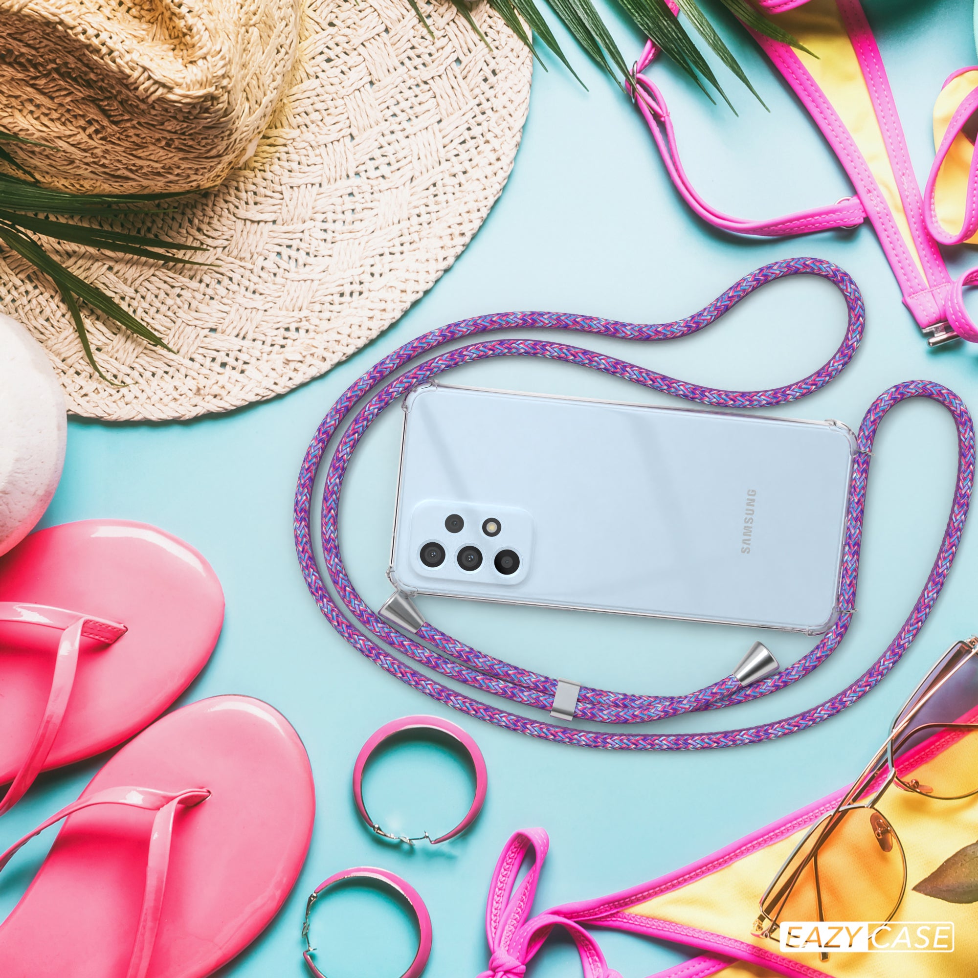 Galaxy A33 5G transparente Hülle + Kordel