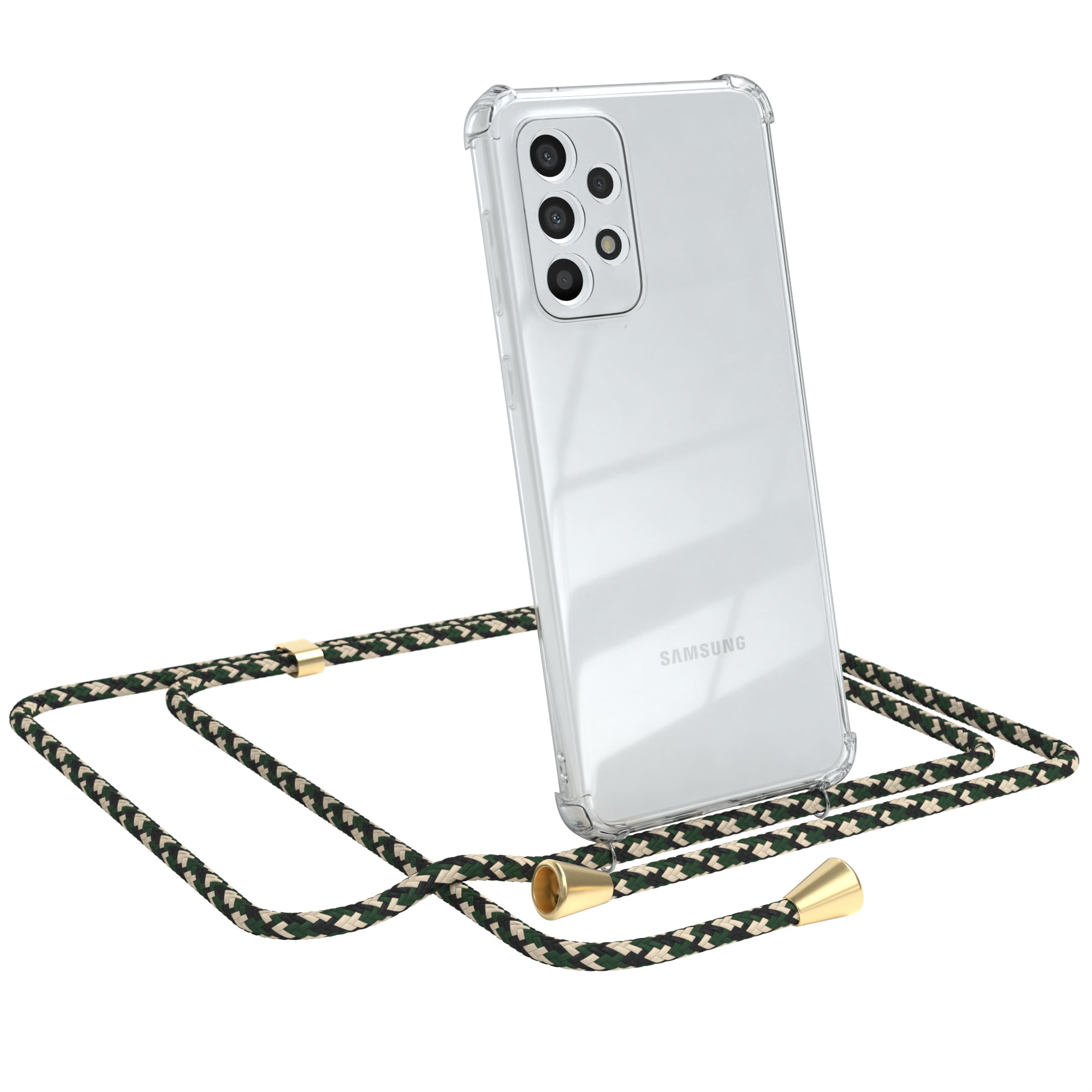 Galaxy A33 5G transparente Hülle + Kordel