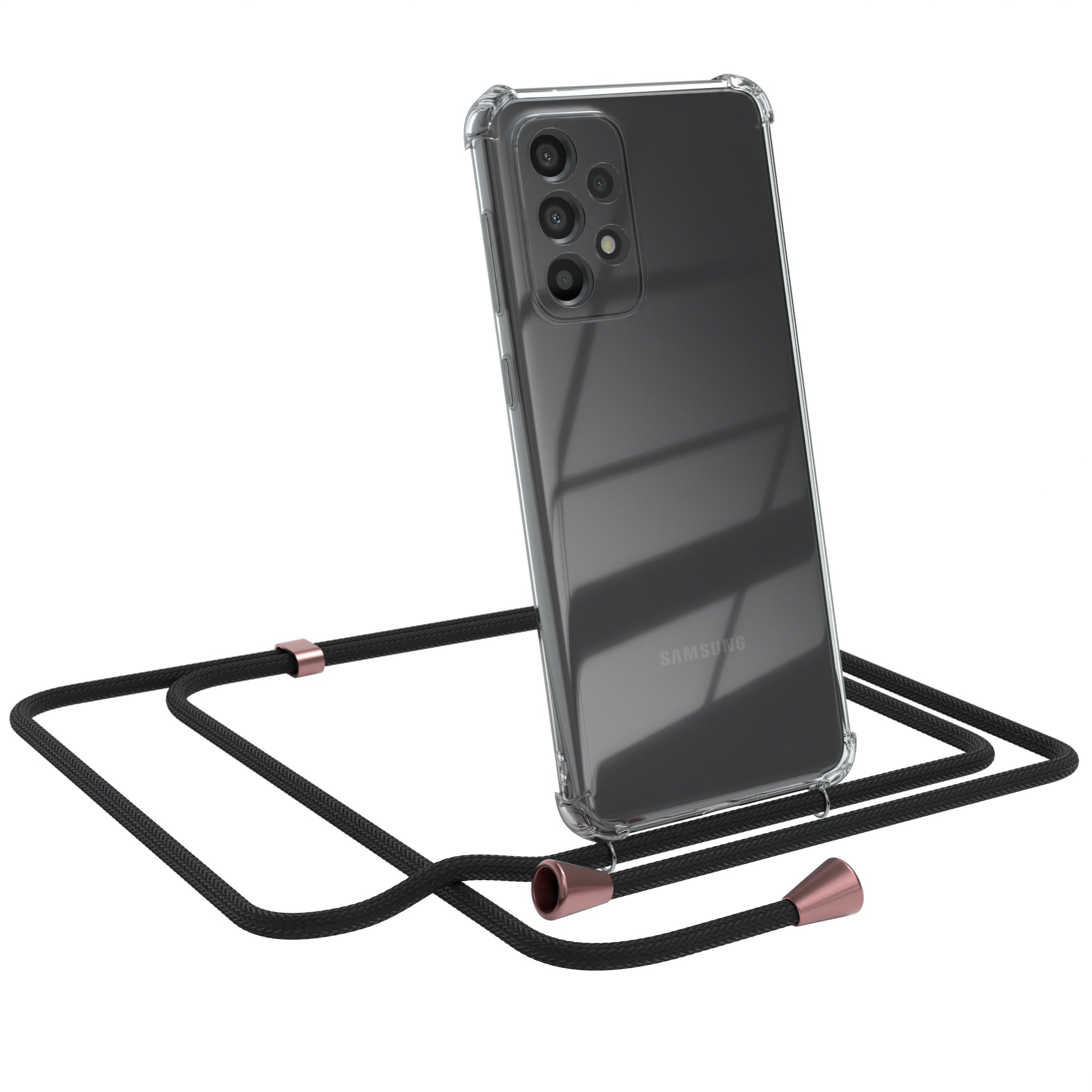 Galaxy A33 5G transparente Hülle + Kordel