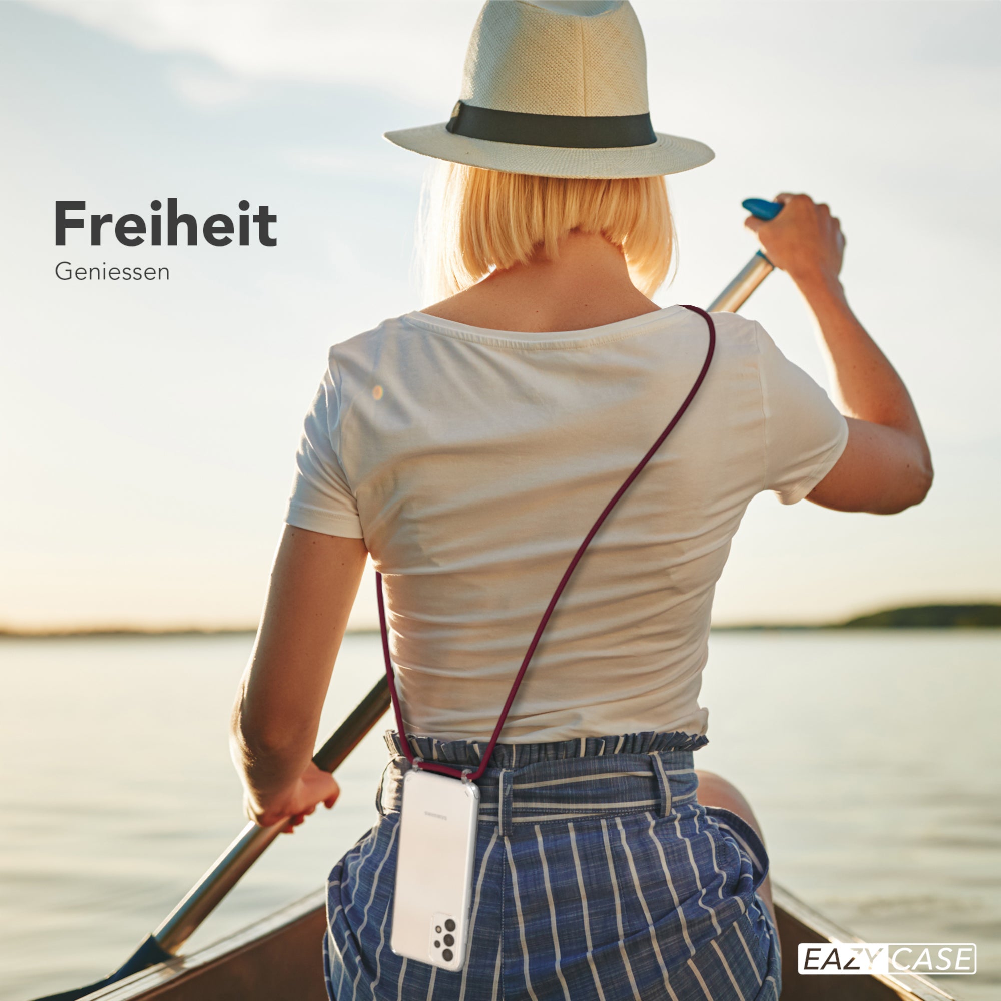 Galaxy A13 4G transparente Hülle + Kordel