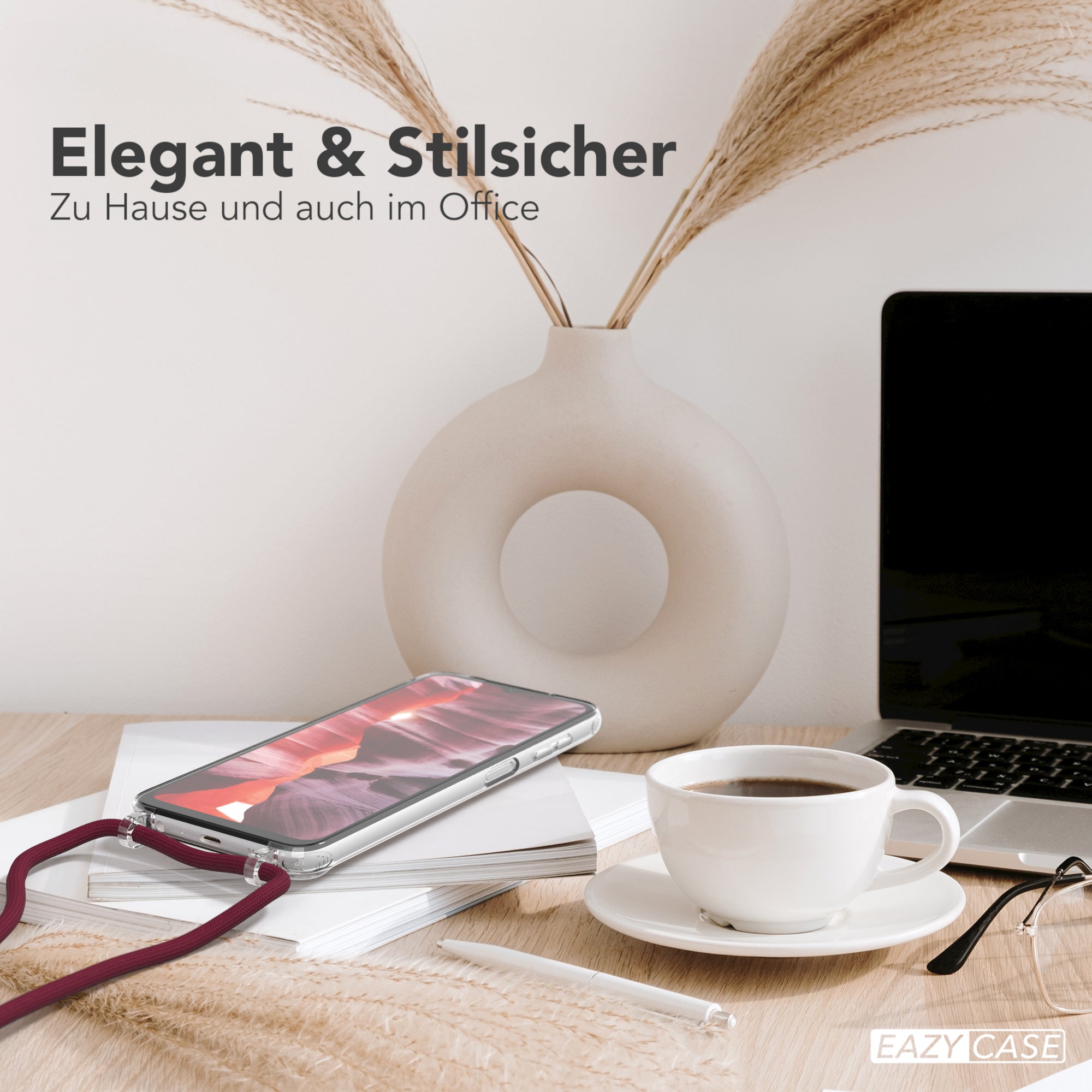 Galaxy A13 4G transparente Hülle + Kordel