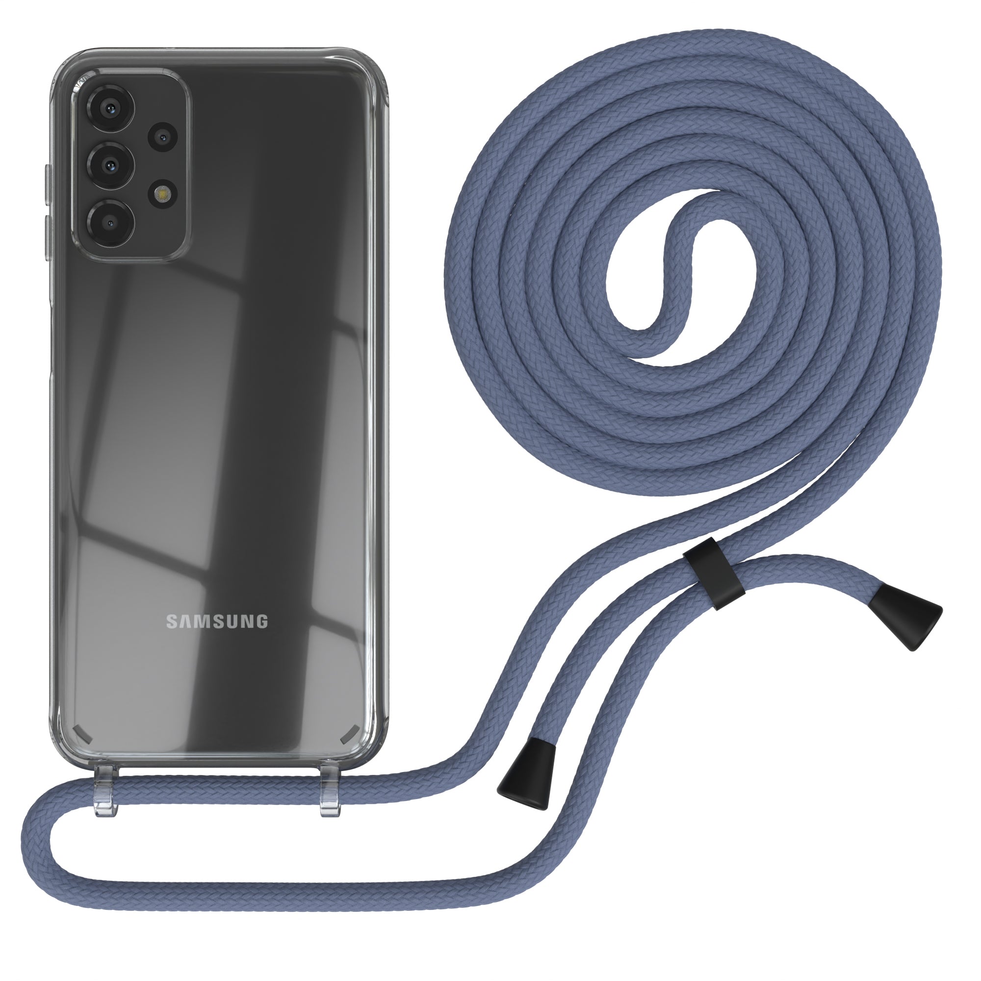 Galaxy A13 4G transparente Hülle + Kordel