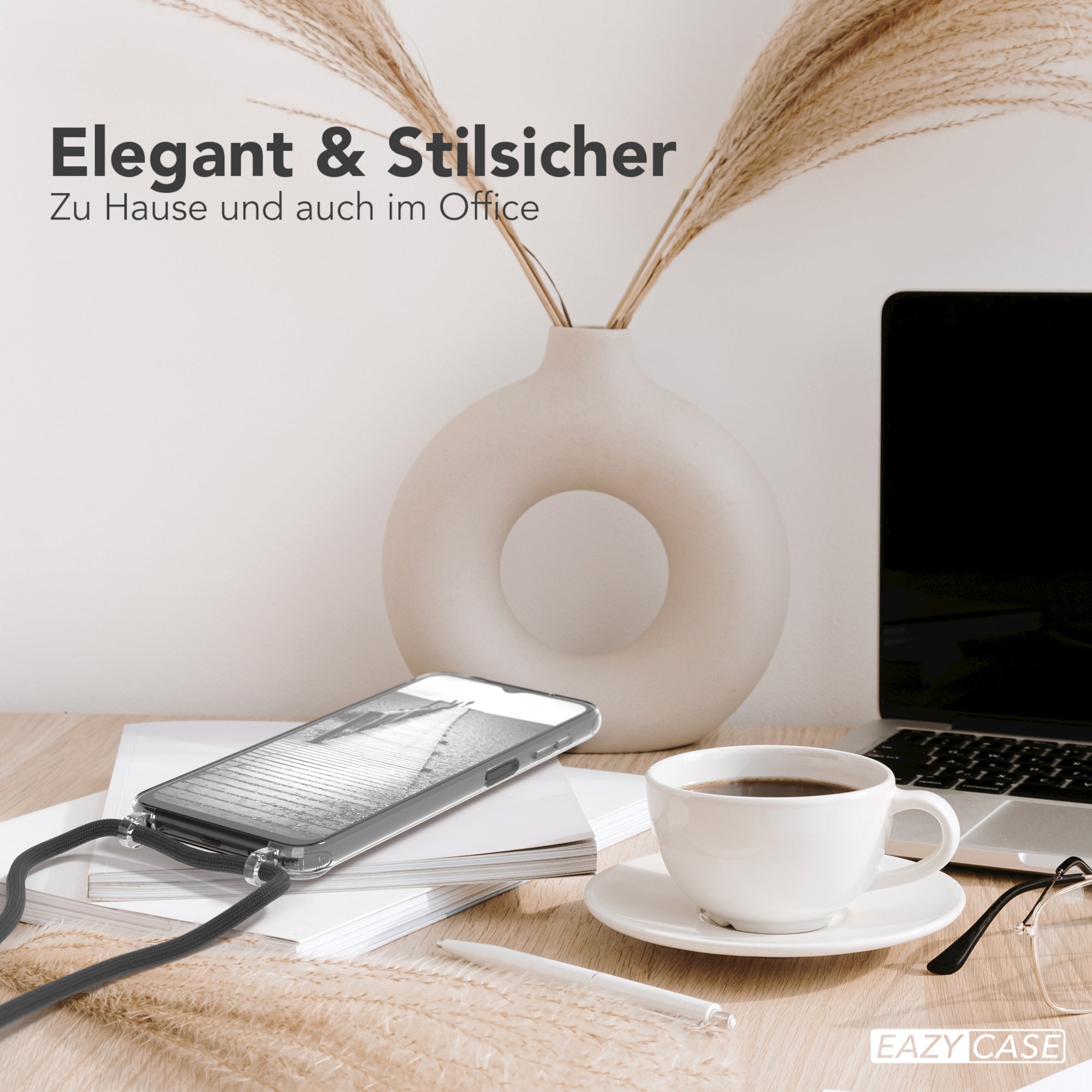 Galaxy A13 4G transparente Hülle + Kordel