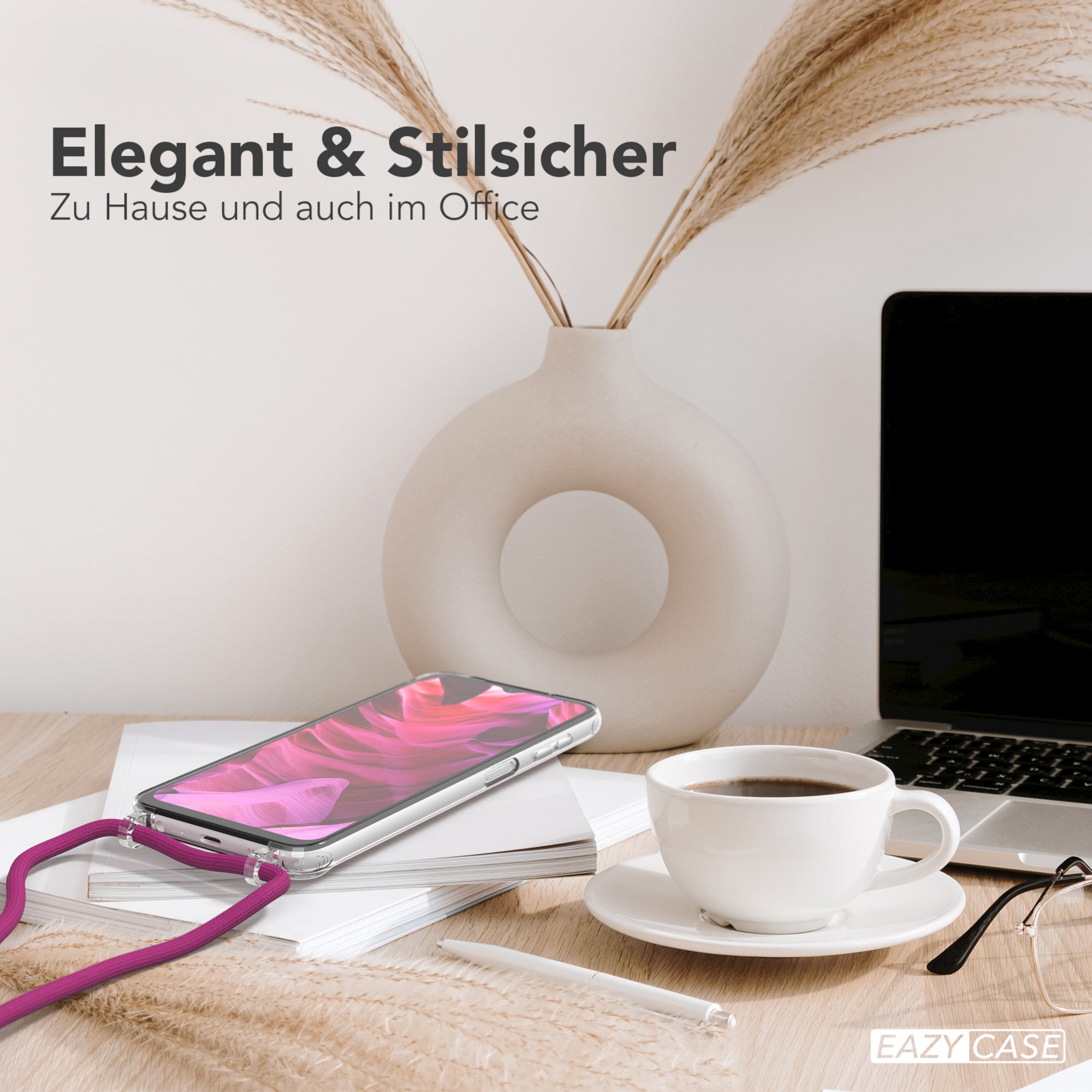 Galaxy A13 4G transparente Hülle + Kordel