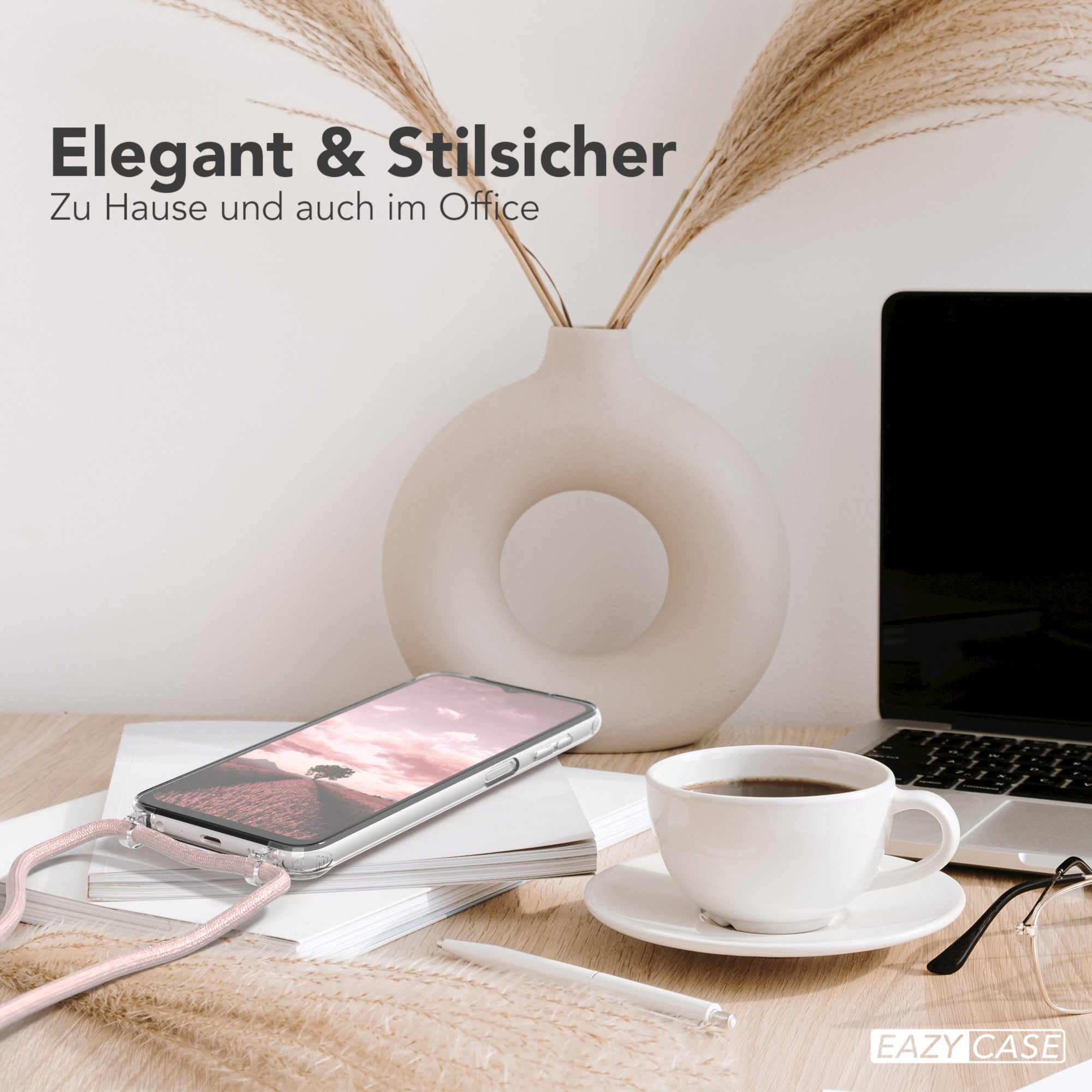 Galaxy A13 4G transparente Hülle + Kordel