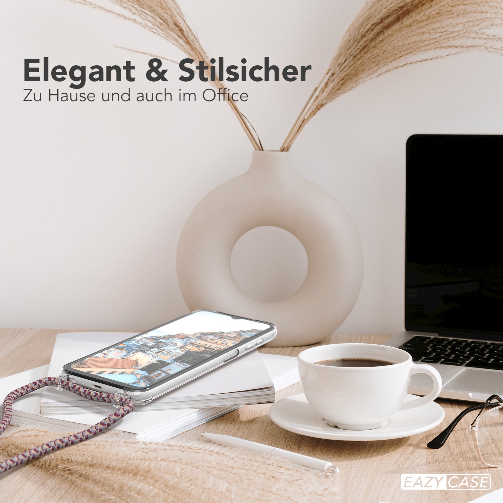 Galaxy A13 4G transparente Hülle + Kordel