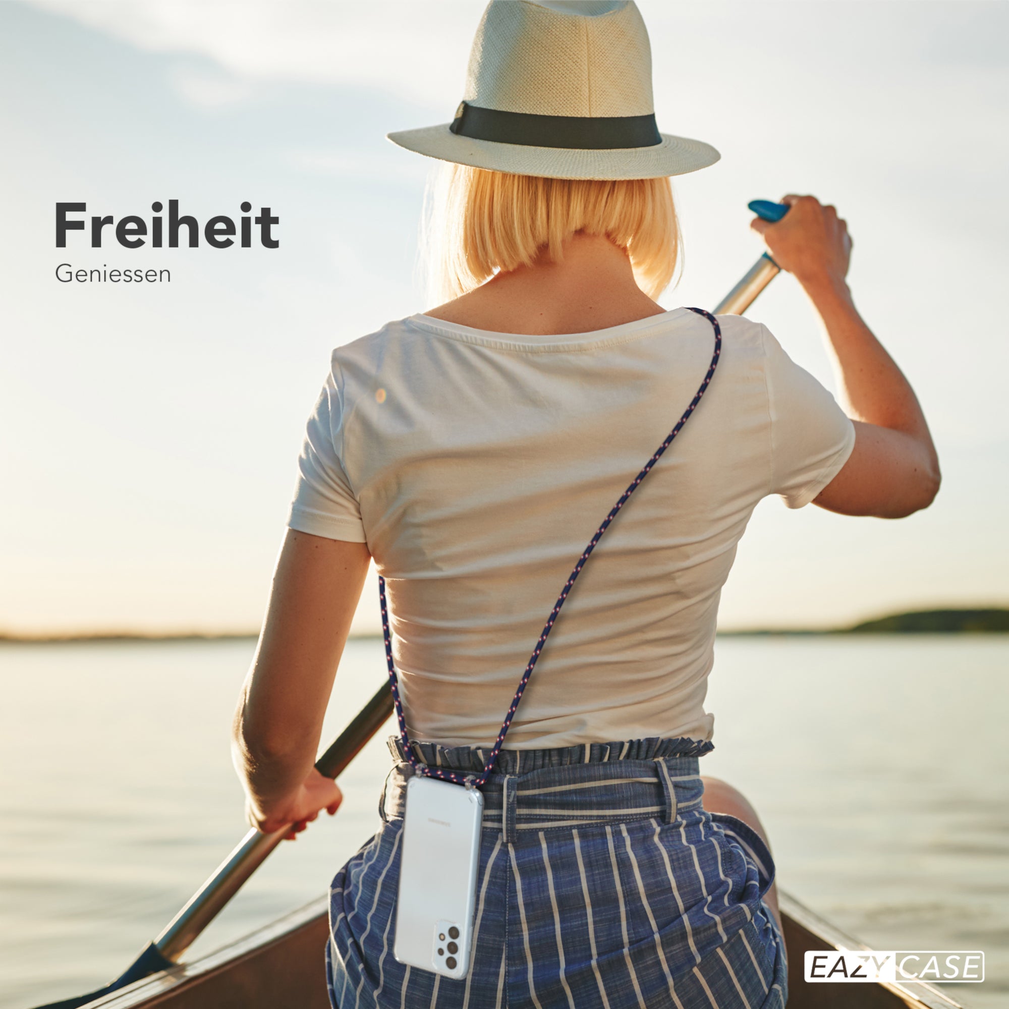 Galaxy A13 4G transparente Hülle + Kordel