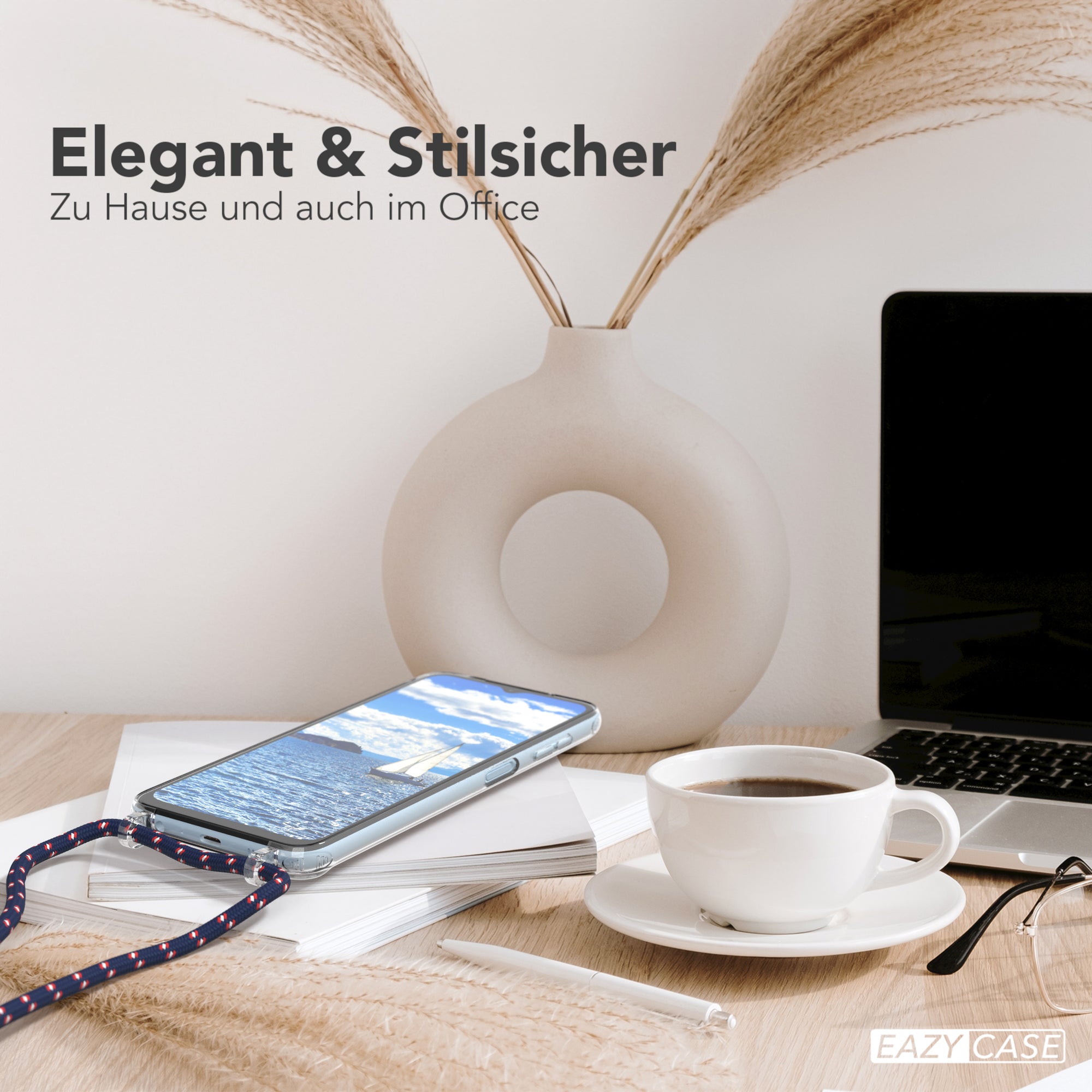 Galaxy A13 4G transparente Hülle + Kordel